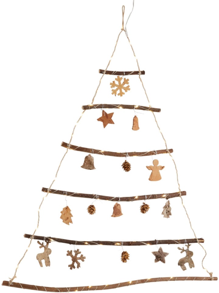 Schneider LED Baum »Tannenbaum, Weihnachtsdeko«, Wanddeko aus Holz mit 75  warmweißen LEDs, Höhe ca. 80 cm kaufen