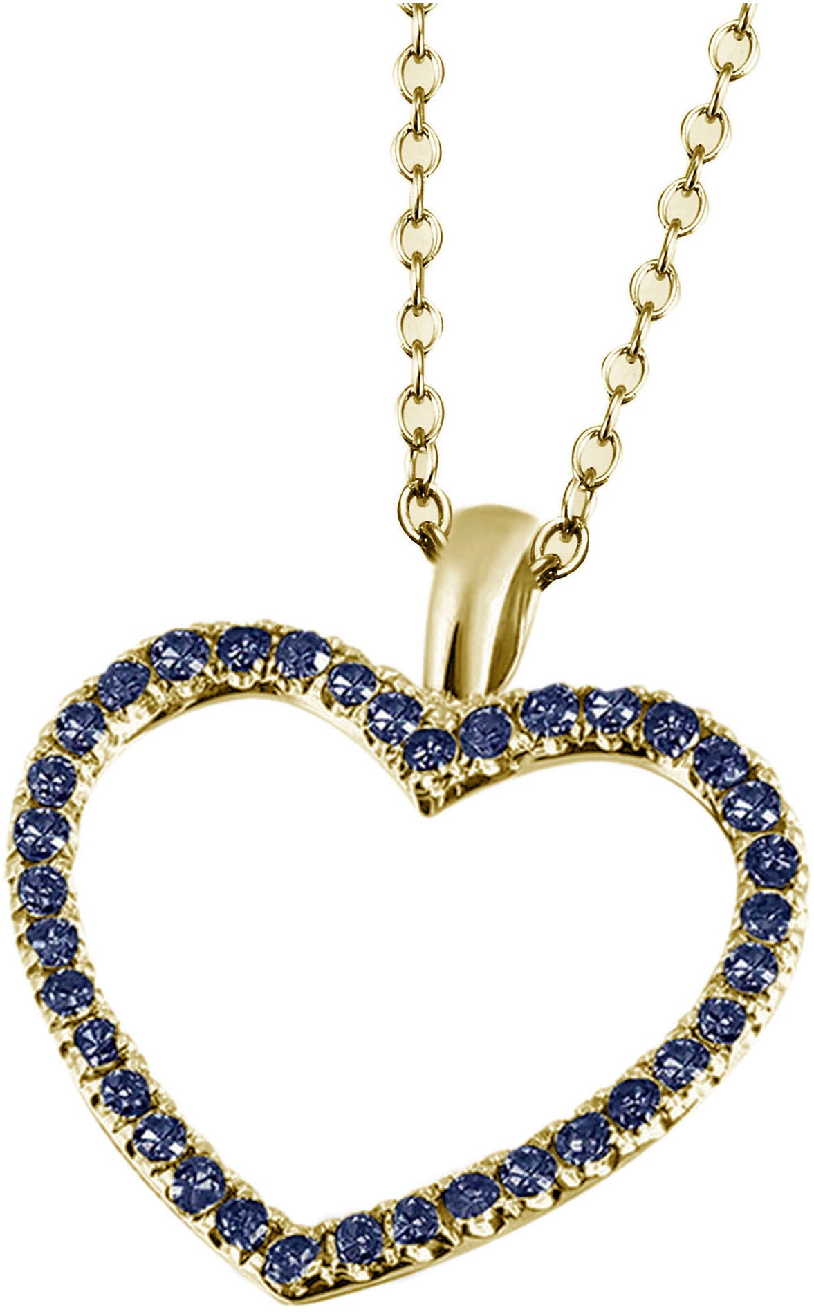 Kette mit Anhänger »Schmuck Geschenk Gold 375 Gold 585 Halsschmuck Halskette Herz«,...