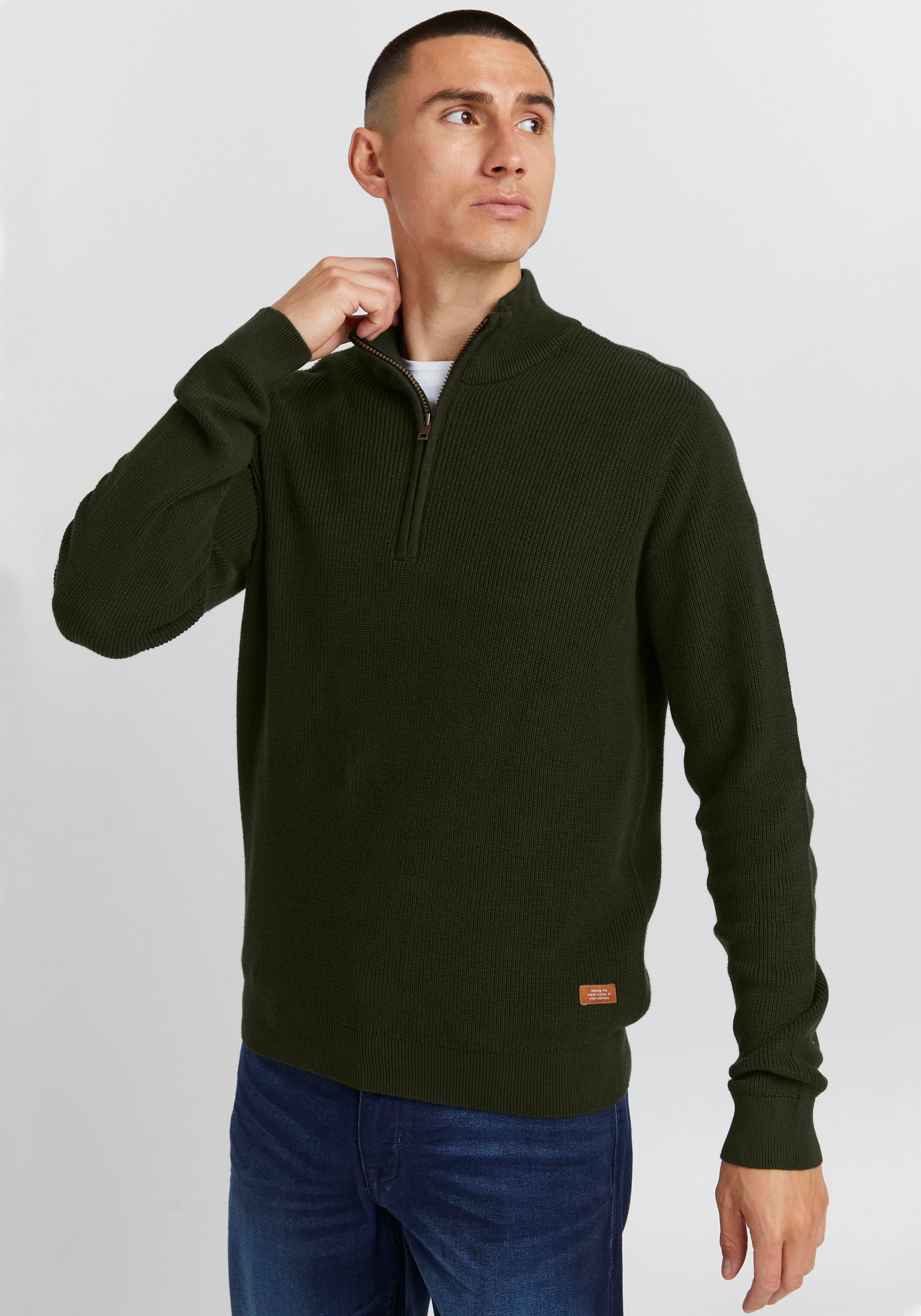 Blend Stehkragenpullover "BL Pullover BHCodford half-zipp"