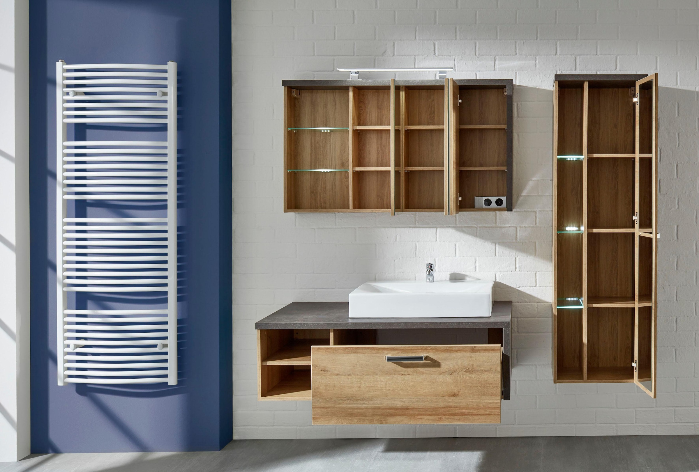 welltime Badmöbel-Set "Bilbao" Set, 3 Stk. tlg. günstig online kaufen