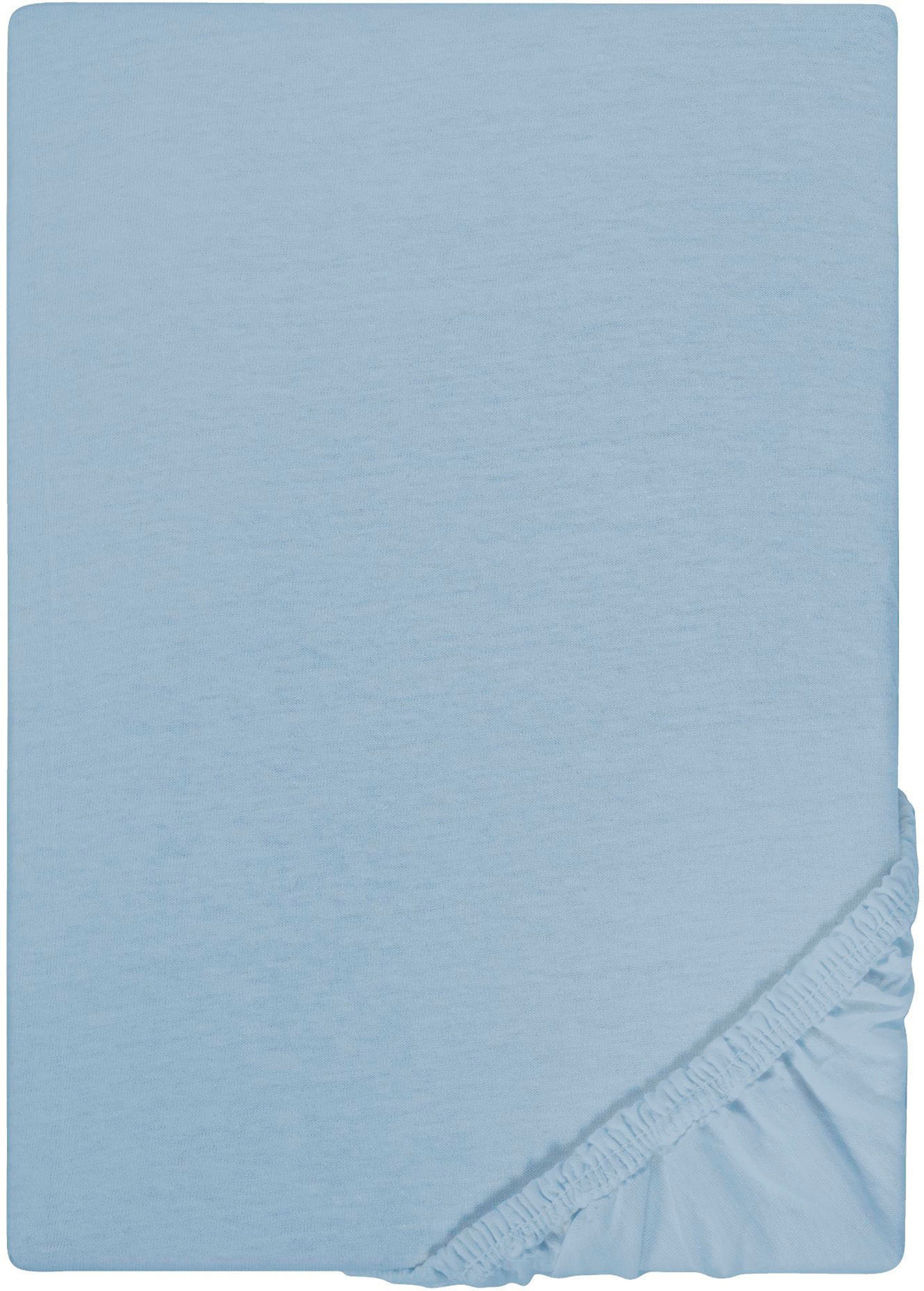 Castell - Markenbettwäsche Spannbettlaken "Jersey in Gr. 90x200, 140x200 oder 180x200 cm" aus Baumwolle, für Matratzen bis 22 cm Höhe, Bettlaken, Spannbetttuch
