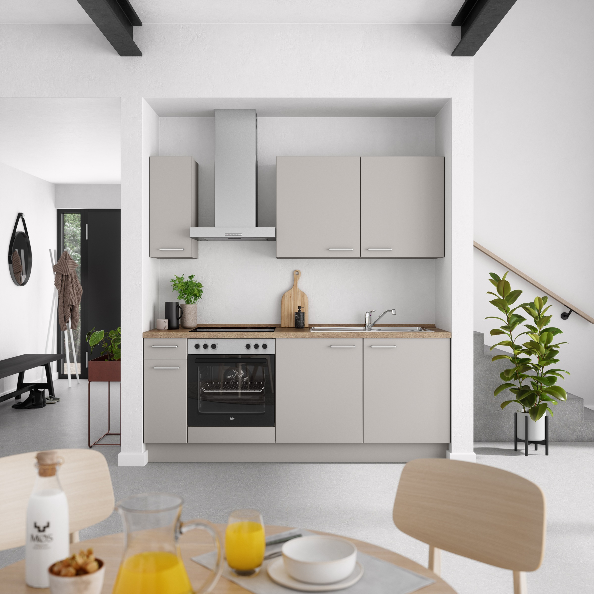 nobilia Küchenzeile ""Touch I"" vormontiert, Ausrichtung wählbar, Breite 21 günstig online kaufen