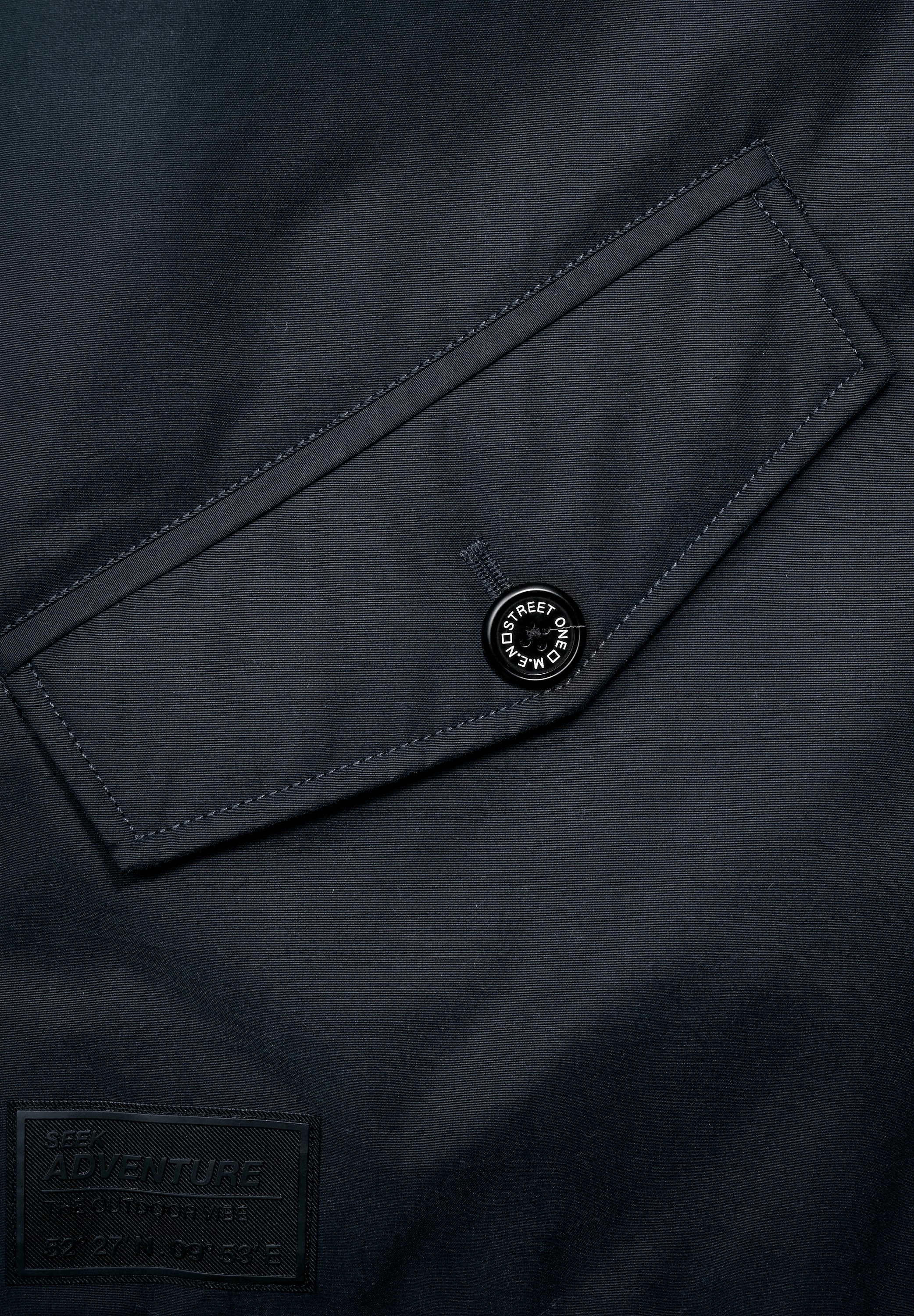 STREET ONE MEN Parka, mit Kapuze, mit Brusttasche