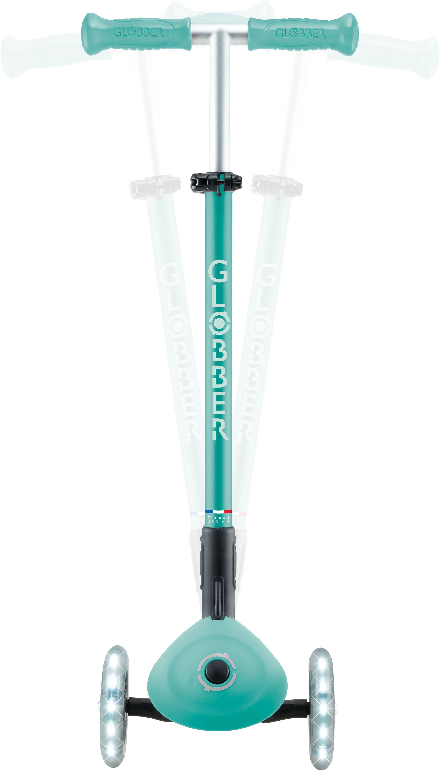 Globber Tretroller »ELITE LIGHTS, mit Leuchtrollen«