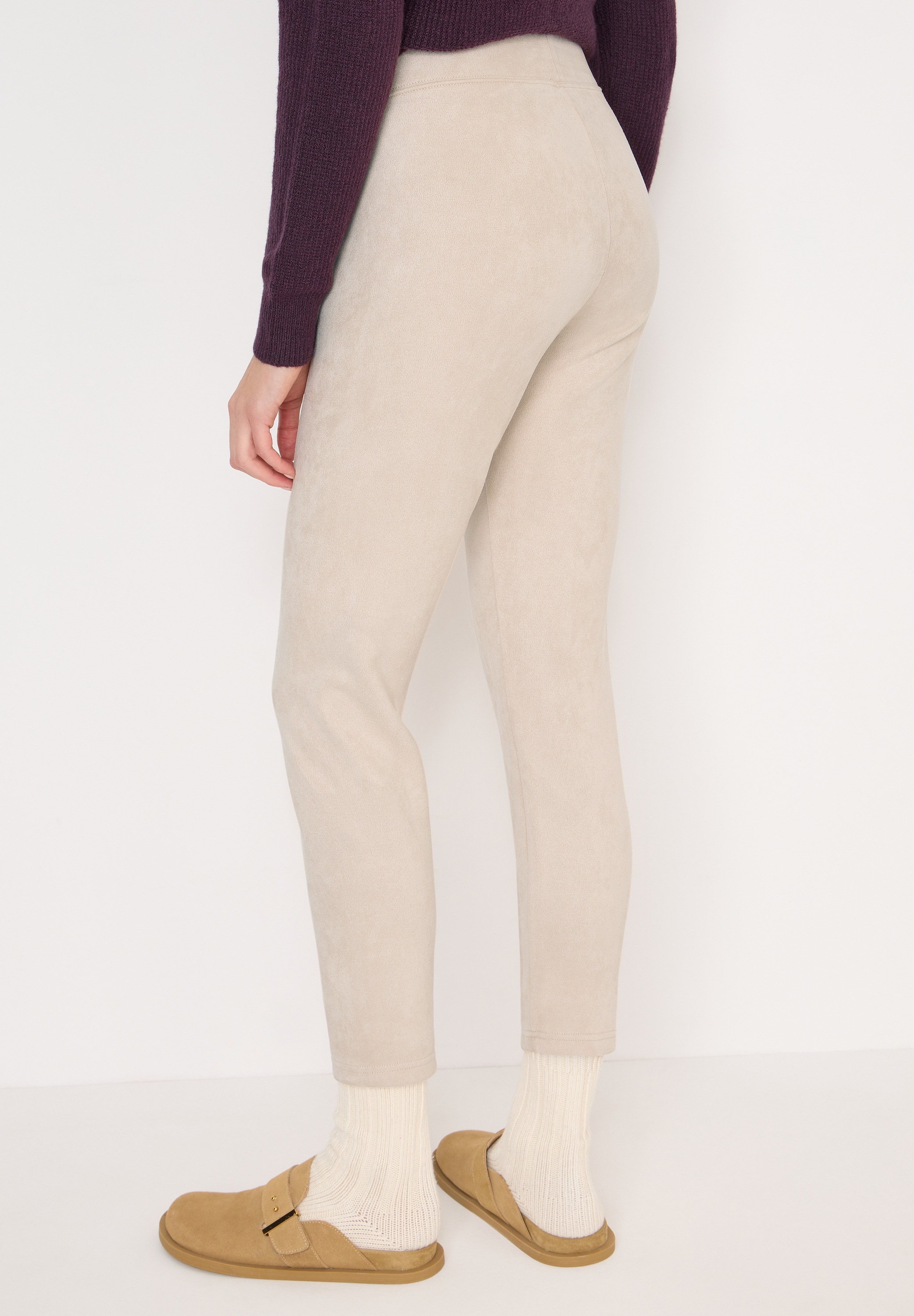 Cecil Leggings Velourleggins mit elastischem Bund günstig online kaufen