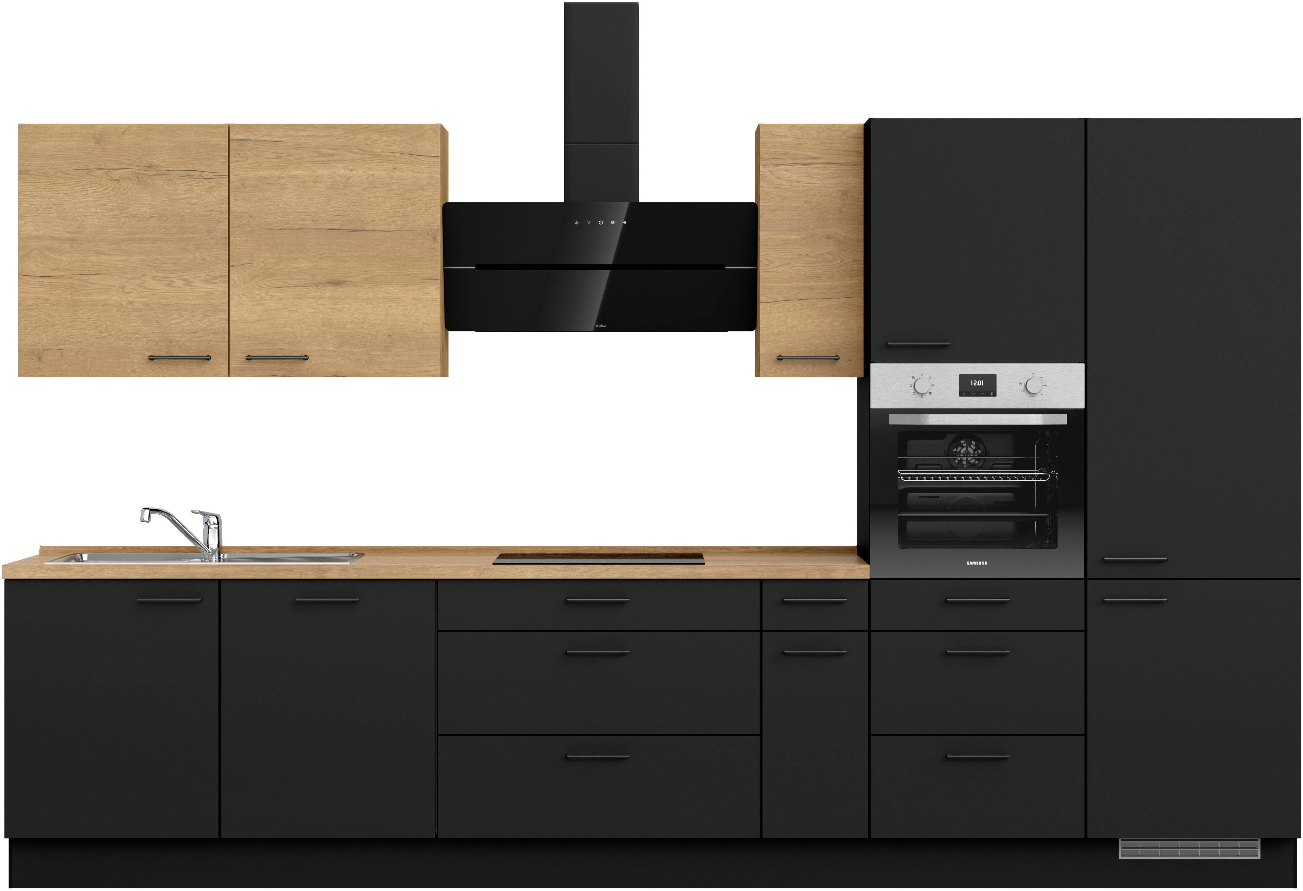 nobilia ""MIAMI", NEU: individuell anpassbar mit gratis Profi-Beratung" vormontiert, Breite 360 cm, Ausrichtung wählbar, wahlw. mit E-Geräten