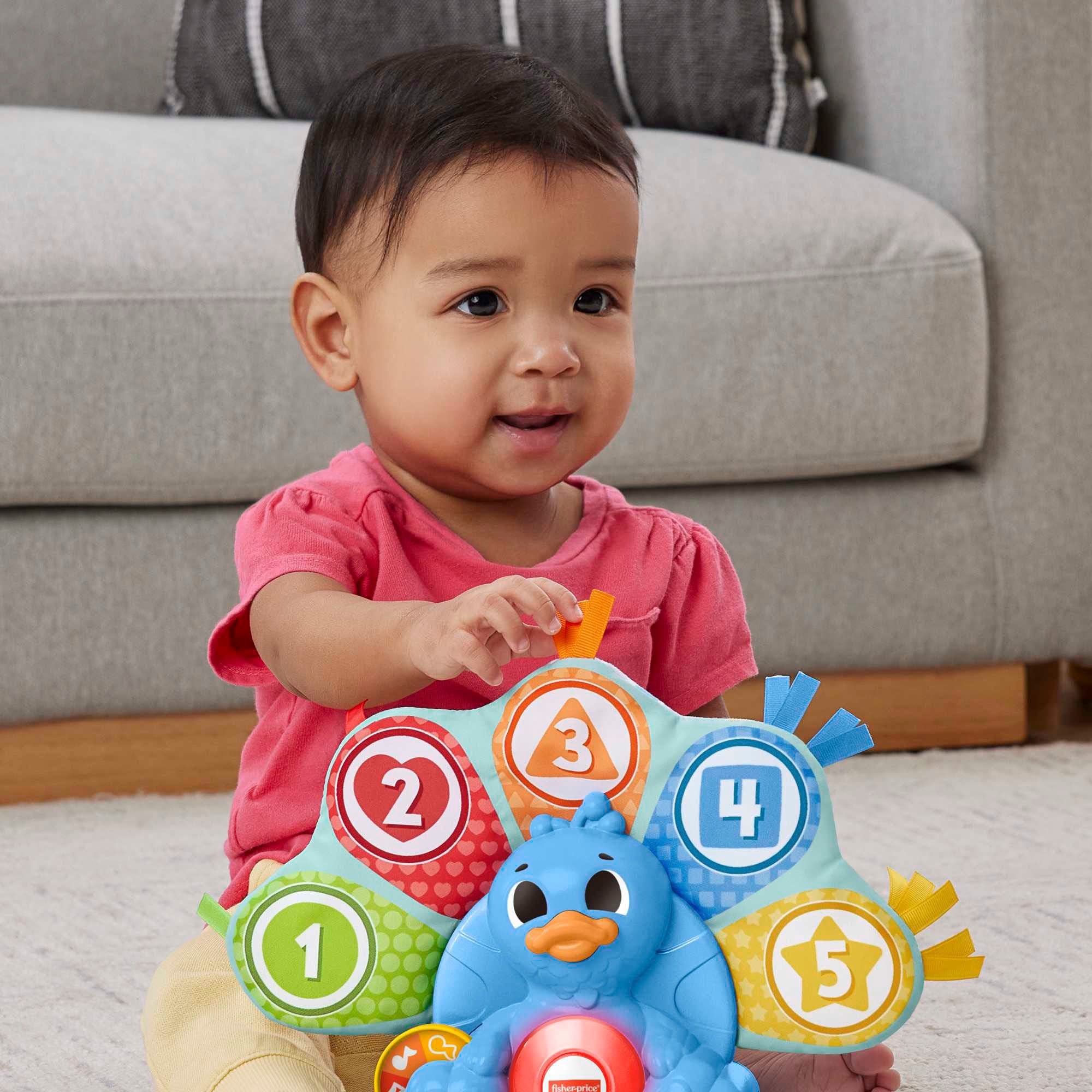 Fisher-Price® Lernspielzeug »BlinkiLinkis Pfau«, mit Licht und Sound