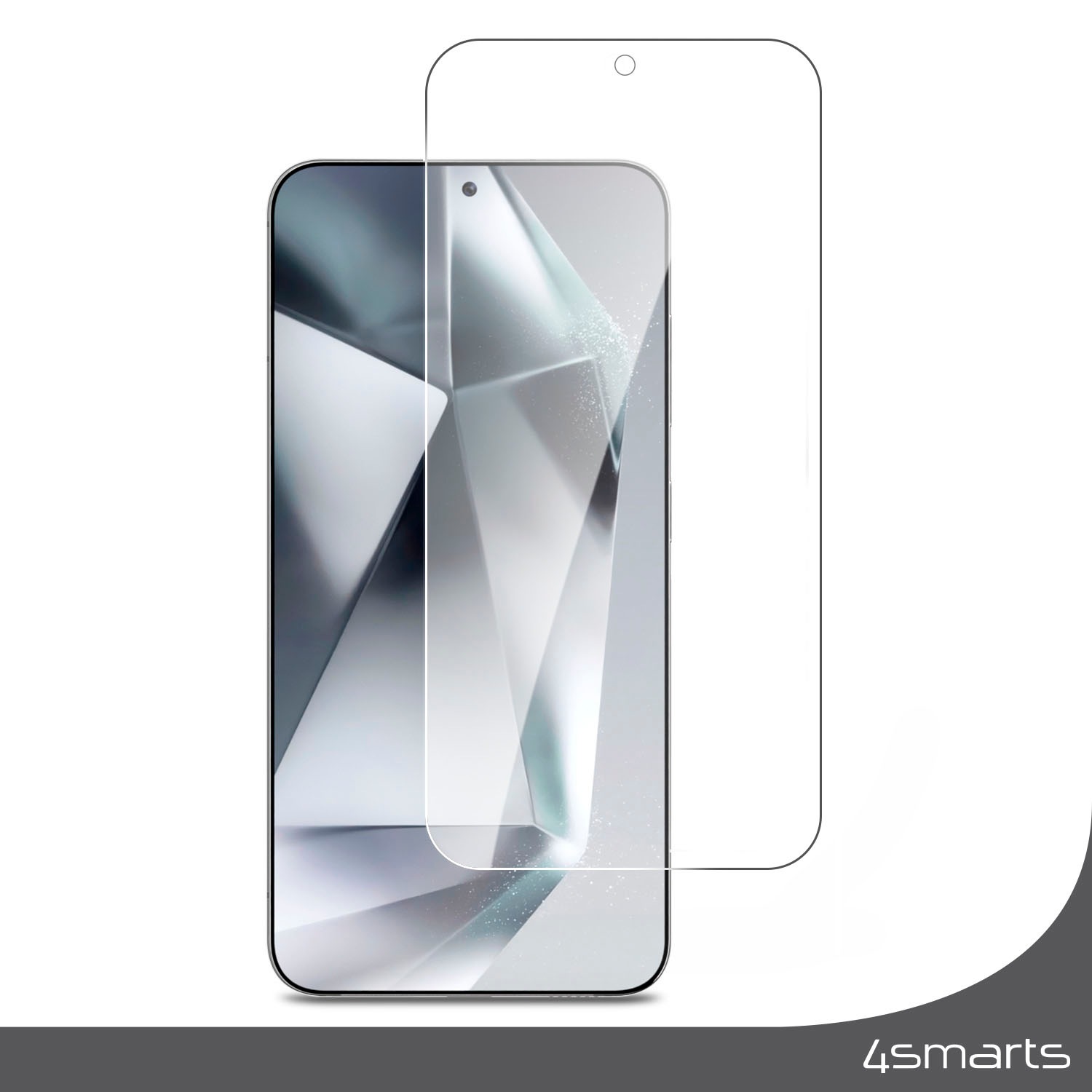 4smarts Displayschutzglas »Second Glass Displayschutz«, für Samsung Galaxy S24-Samsung Galaxy S25, Bildschirmschutz
