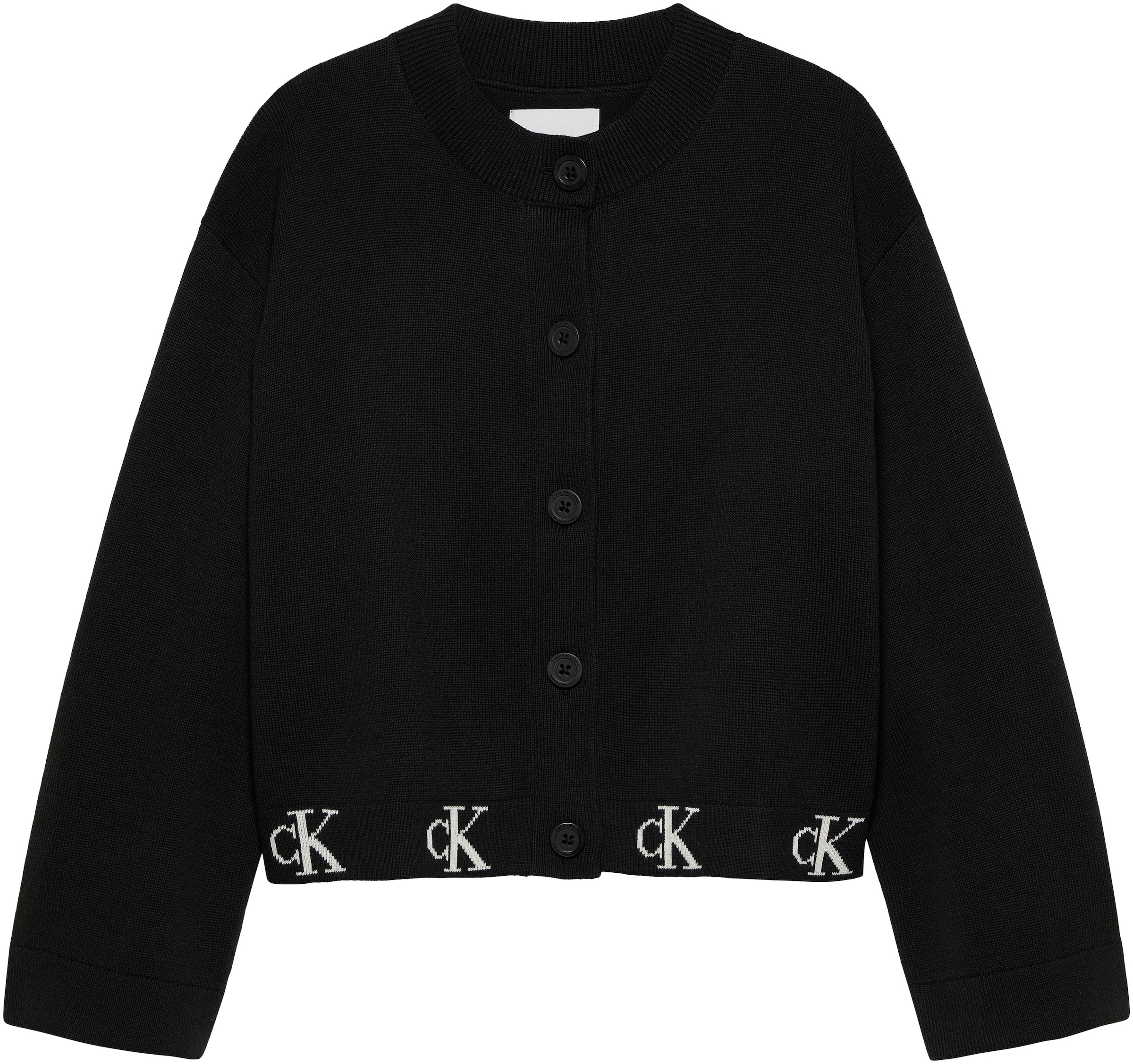 Calvin Klein Jeans Cardigan »MONOGRAM LOGO CARDIGAN« für Kinder bis 16 Jahre