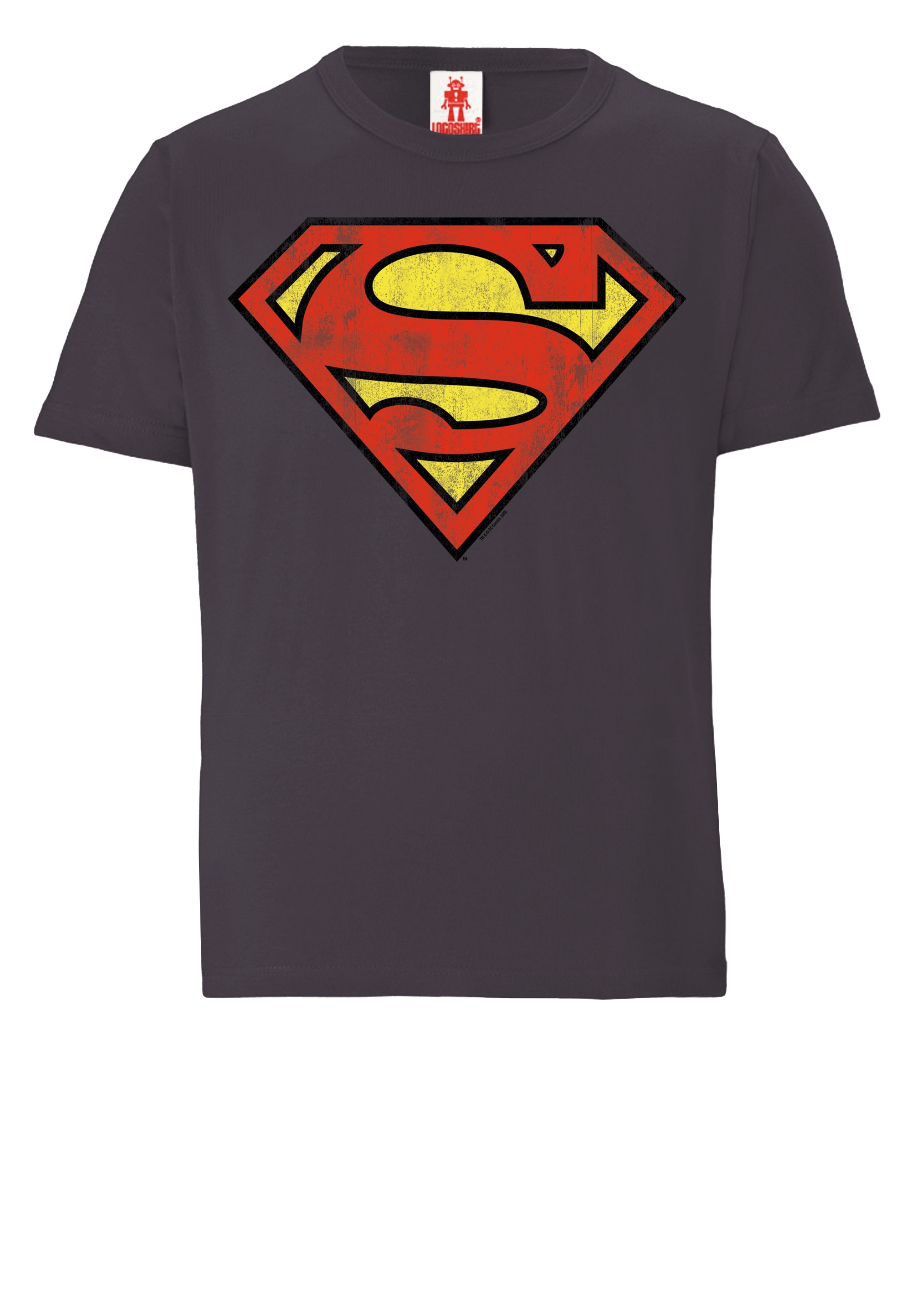 mit | T-Shirt BAUR Superman«, – LOGOSHIRT kaufen Comics online lizenziertem Print »DC