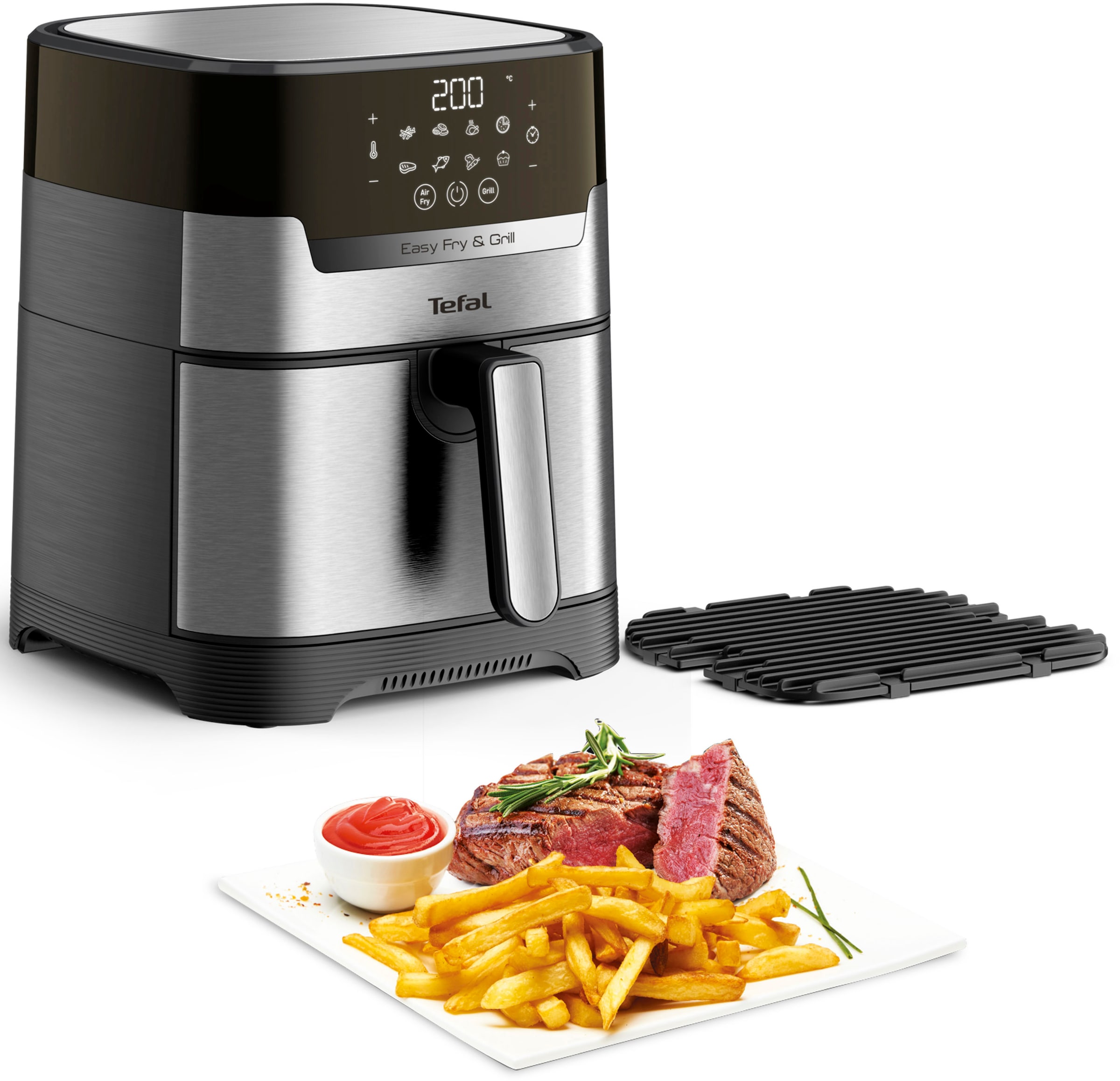 Tefal Fritteuse »EY505D Easy Fry & Grill Del...