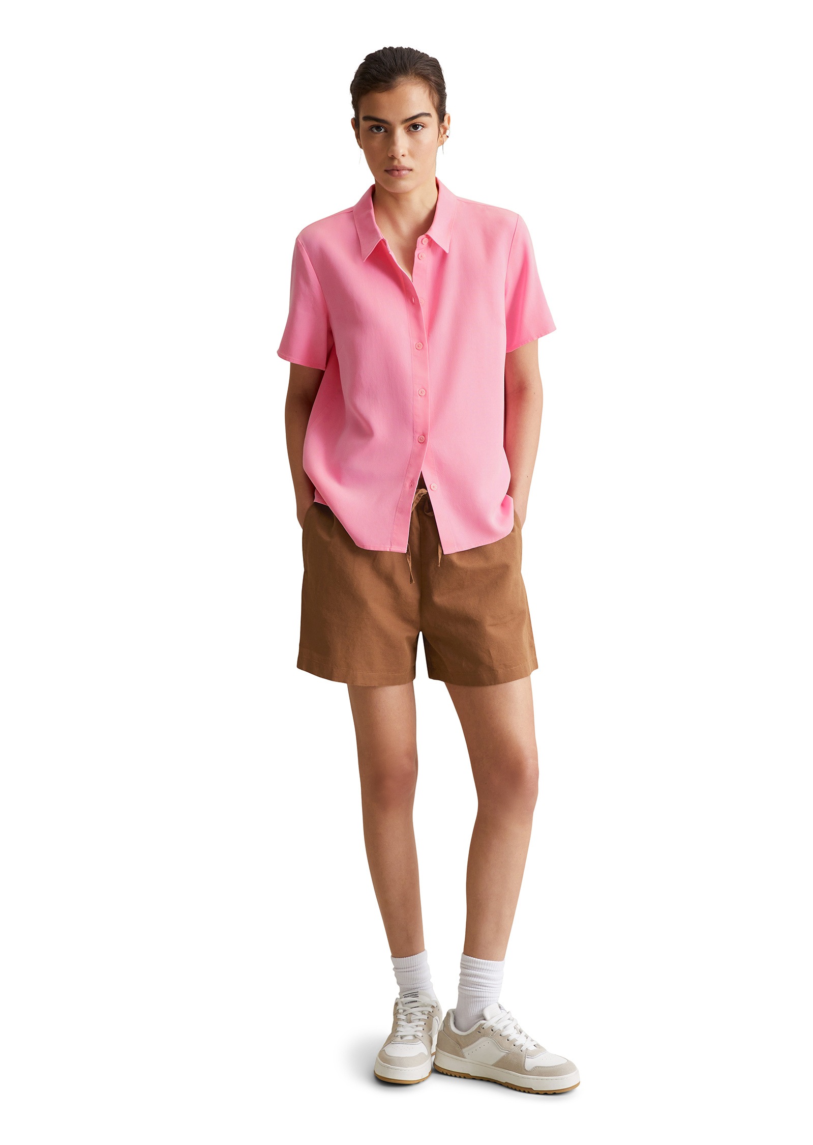 Marc O'Polo DENIM Kurzarmbluse »aus TENCEL™ Lyocell«