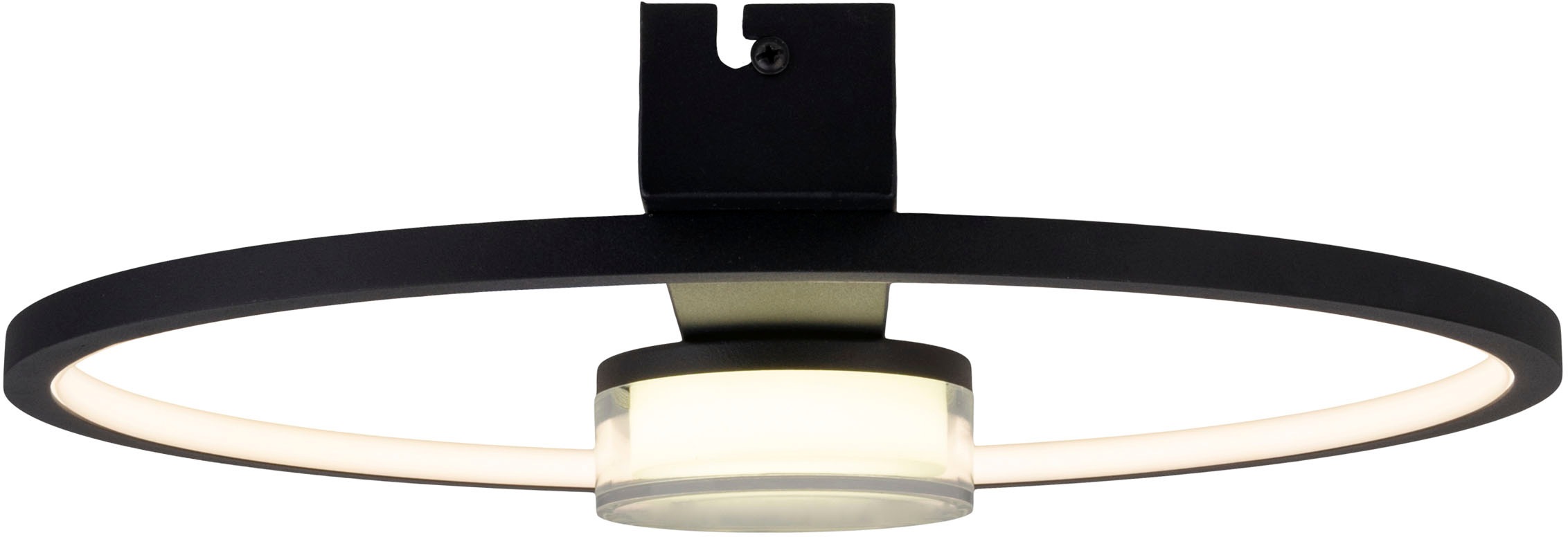näve LED Deckenleuchte »Cimo«, 1 flammig, Leuchtmittel LED-Modul | LED wechselbar, stufenweise dimmbar per Wandschalter, Lichtfarbe warmweiß, schwarz