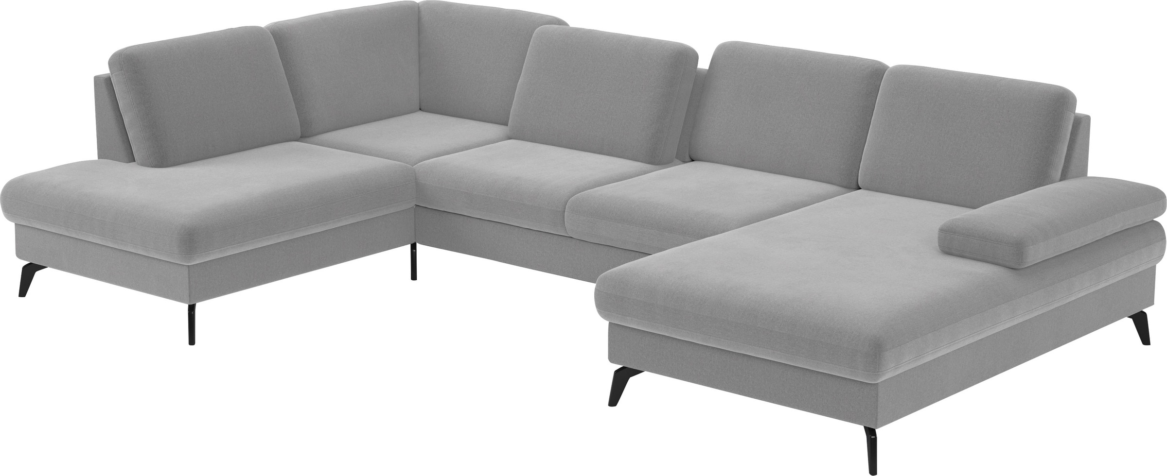 sit&more Wohnlandschaft »Morris U-Form, inkl. Sitztiefenverstellung«, wahlweise mit Armteilverstellung, Bettfunktion & Bettkasten