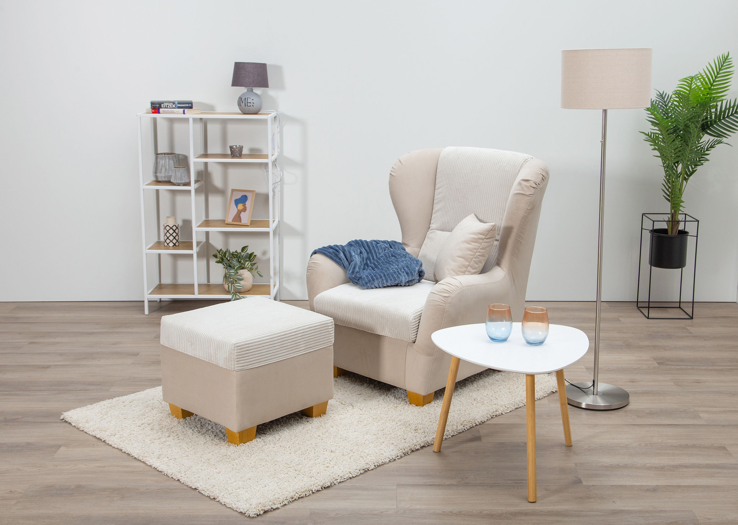 Home affaire Ohrensessel "Oliver, B: 92 cm, Sitzhöhe: 41 cm" 1 Zierkissen