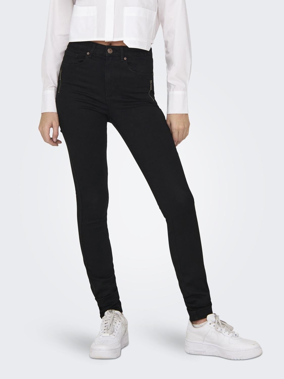 ONLY High-waist-Jeans "ONLROYAL HW SK ZIP POC DNM PIM" günstig online kaufen