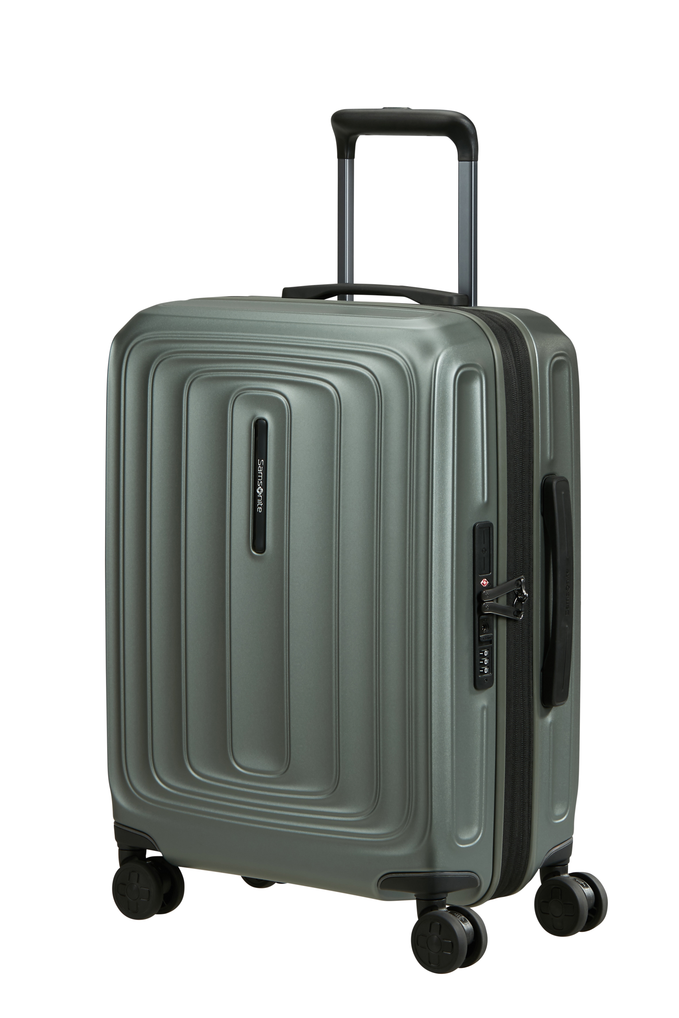 Samsonite "2WANDER" 40 l 4 Rollen aus robustem Polycarbonat, mit Adressetikett und Dehnfalte