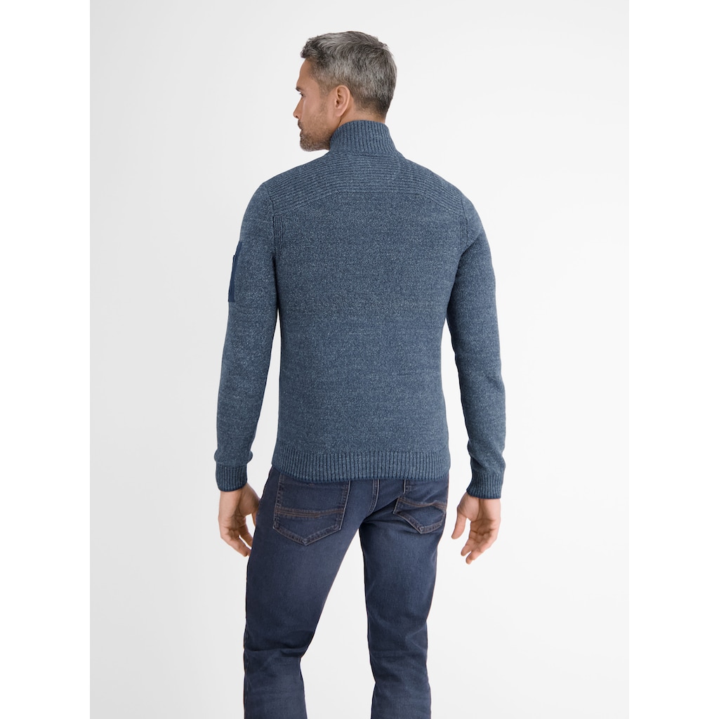 LERROS Strickpullover »LERROS Troyer in lebendiger Strickoptik«