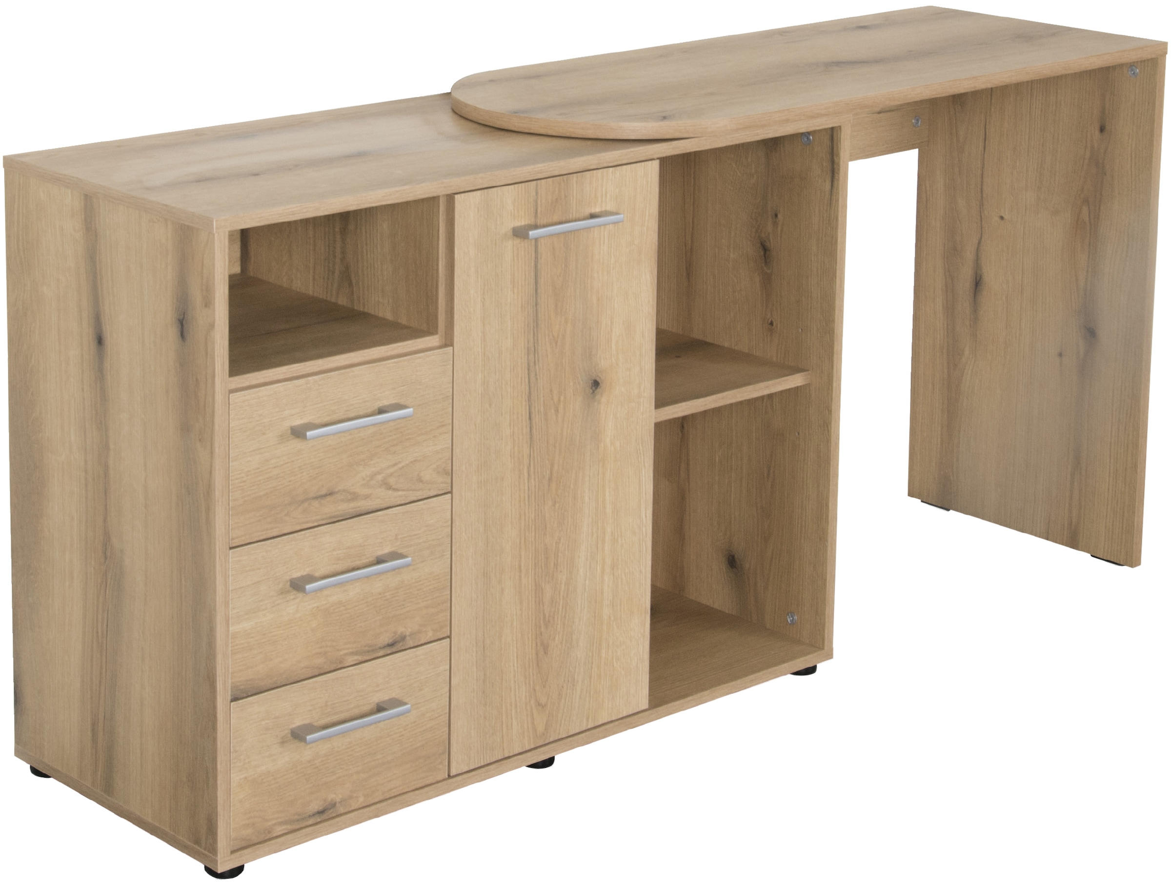 VOGL Möbelfabrik Schreibtisch, schwenkbare Tischplatte, platzsparend, Made in Germany
