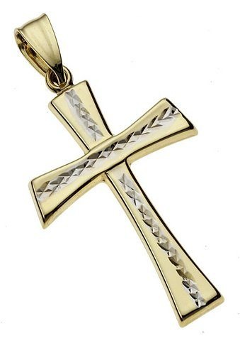 Firetti Kreuzanhänger »Schmuck Geschenk Gold 3...