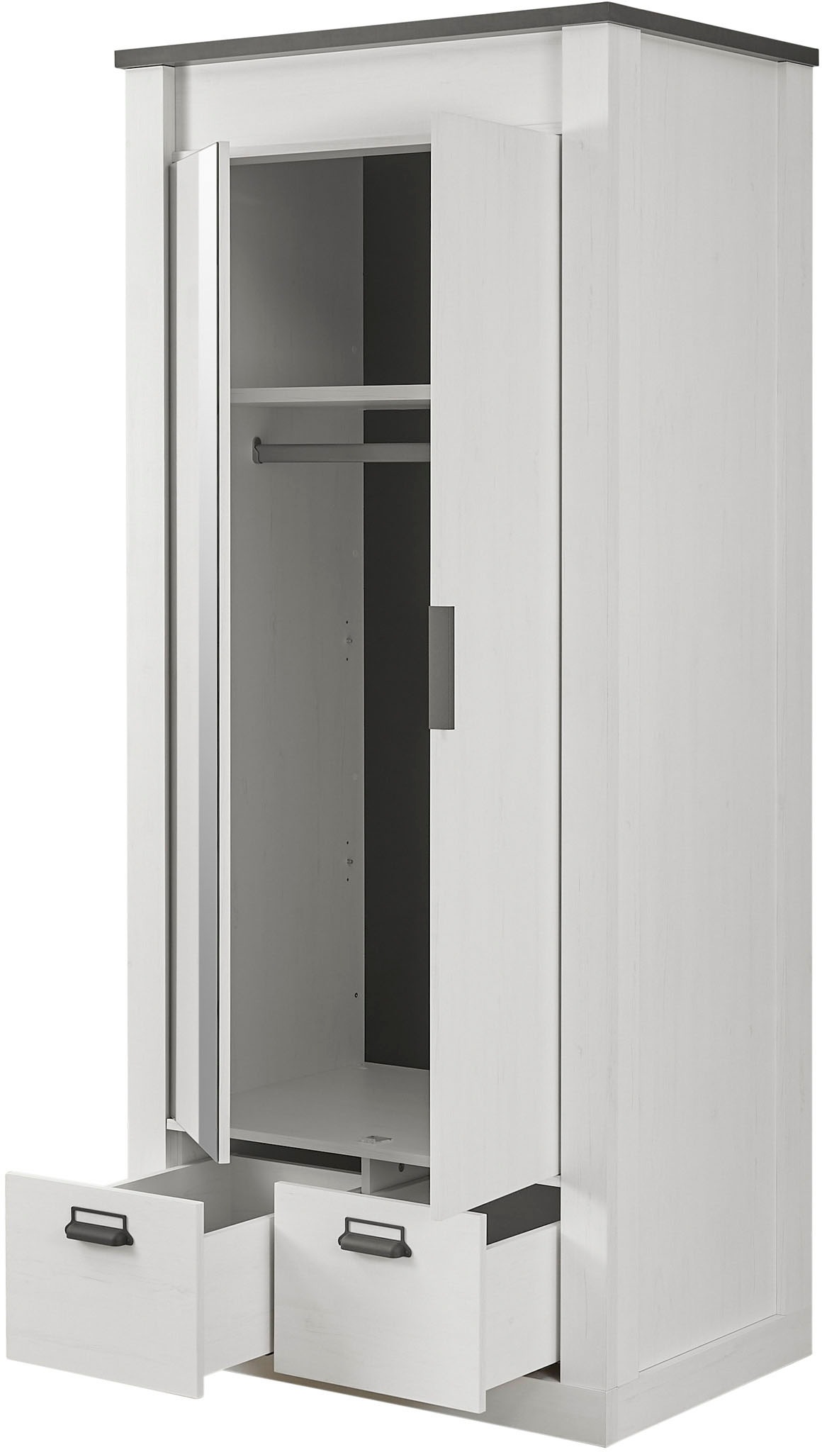 Home affaire Schlafzimmer-Set »SHERWOOD«, (3 tlg.), Liegefläche 90x200cm, Schrank 2-trg. 93cm breit
