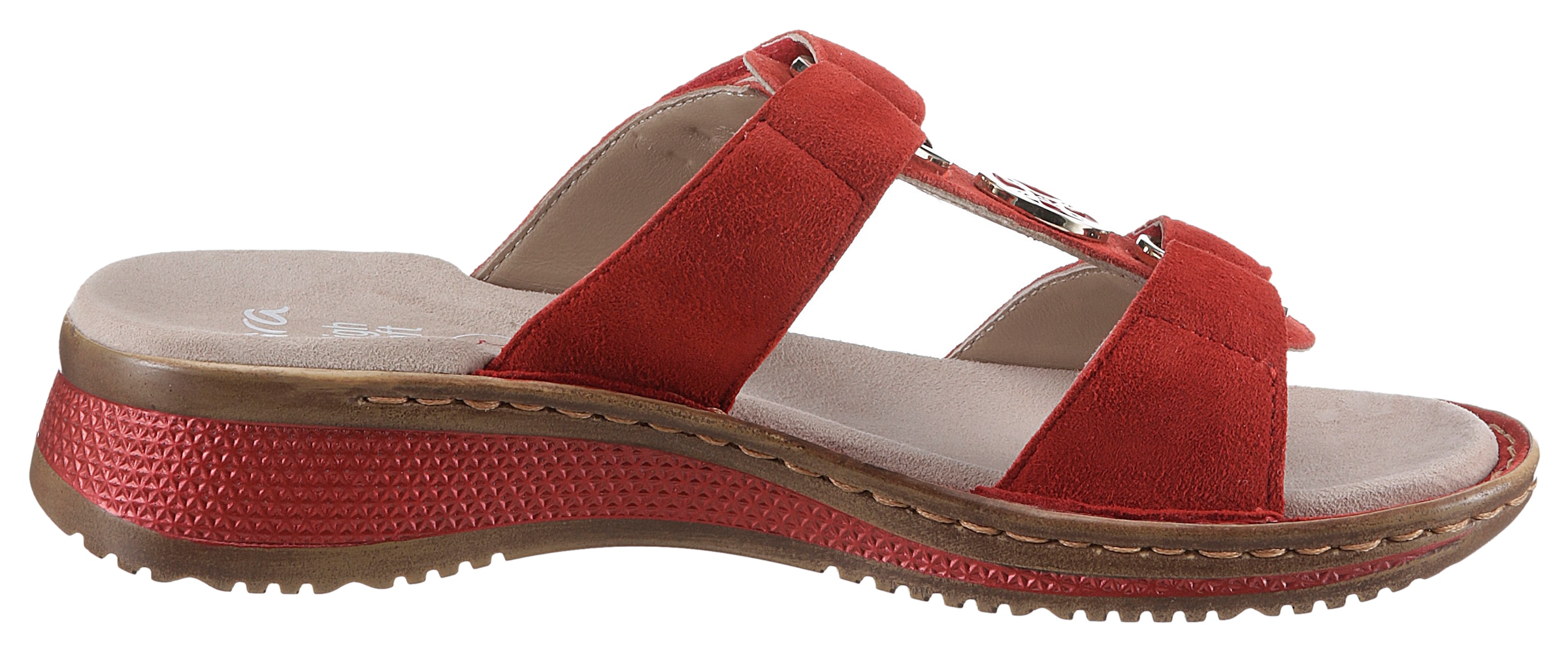 Ara Pantolette »HAWAII«, Keilabsatz, Sommerschuh, Schlappen mit Klett