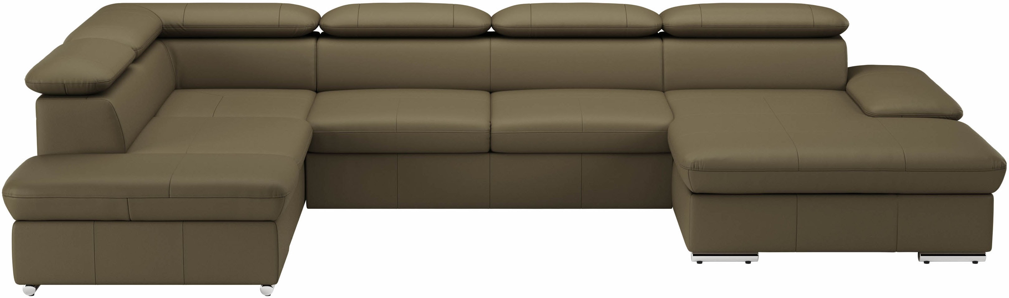 sit&more Wohnlandschaft "Valantine U-Form, B: 349 cm" mit Arm- & Kopfteilverstellung, optional mit Schlaffunktion