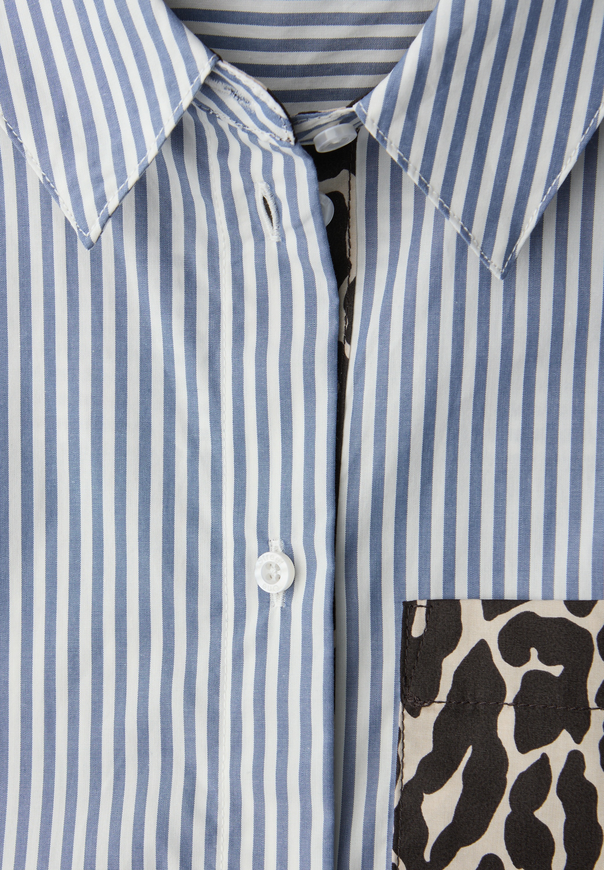 STREET ONE Langarmbluse aus reiner Baumwolle