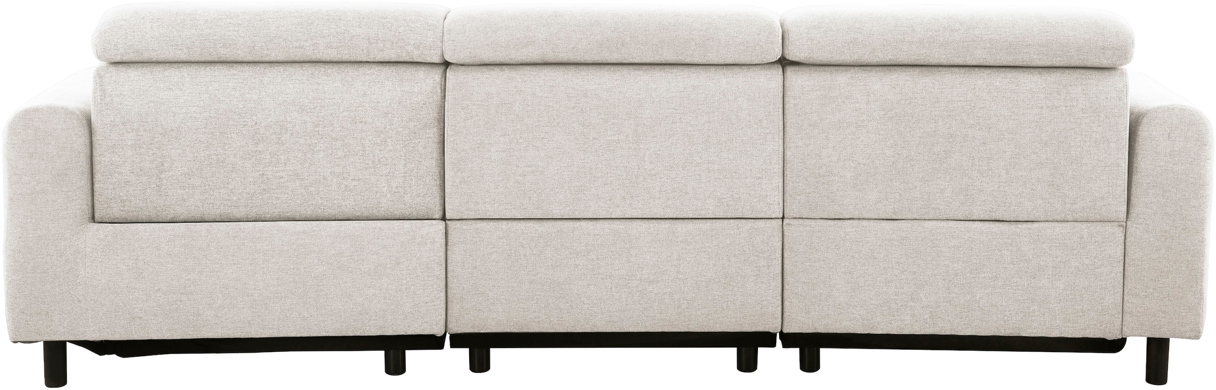 OTTO home Ecksofa »SKAANE Struktur, L-Form, 274 cm, manuelle/elektrische Relaxfunktion,« 274 cm, mit Kopfteilverstellung und man. oder elektr. Relaxfunktion