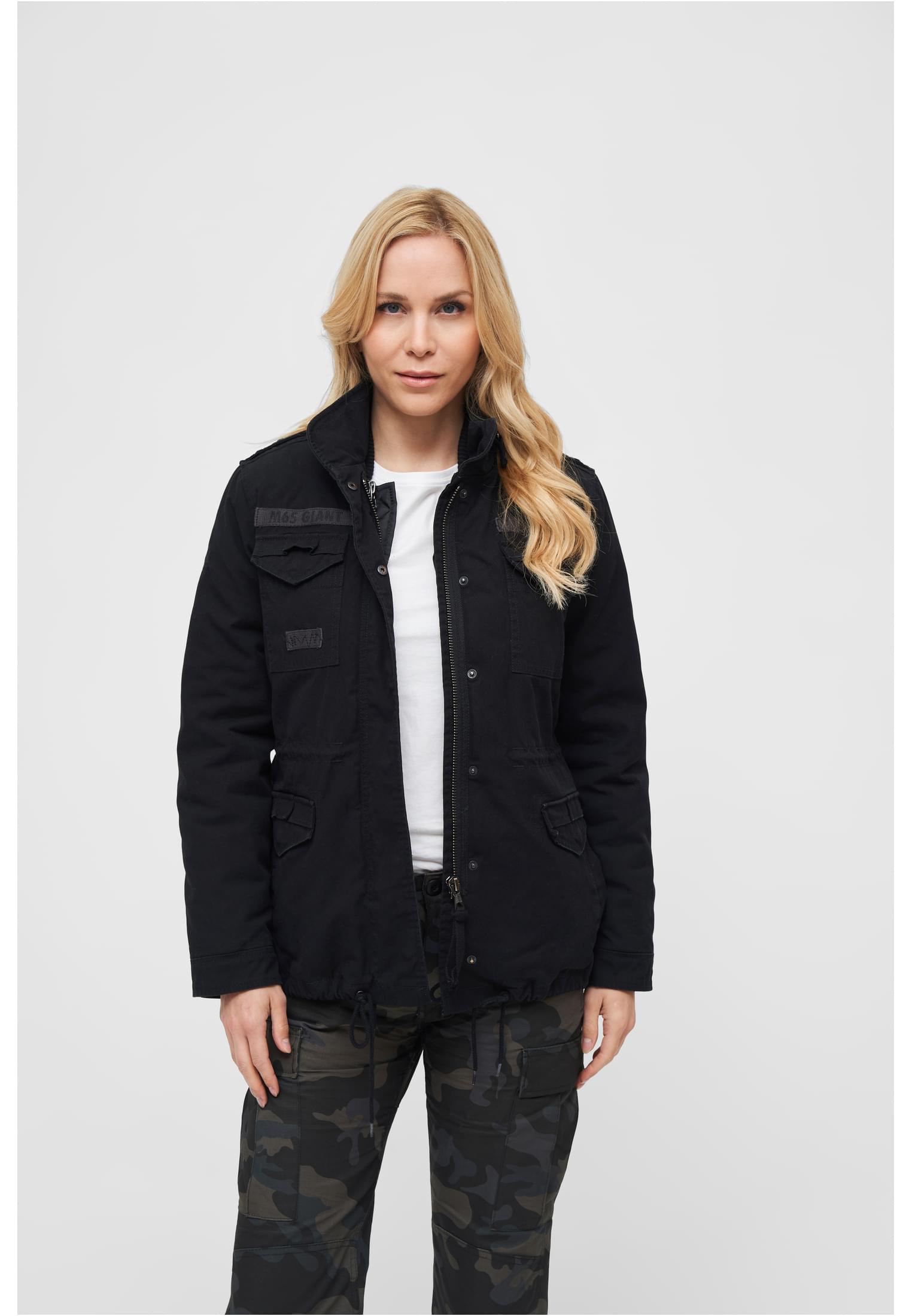 Brandit Friday Standard M65 Jacket«, Parka »Damen Ladies Black St.), mit BAUR | Kapuze (1