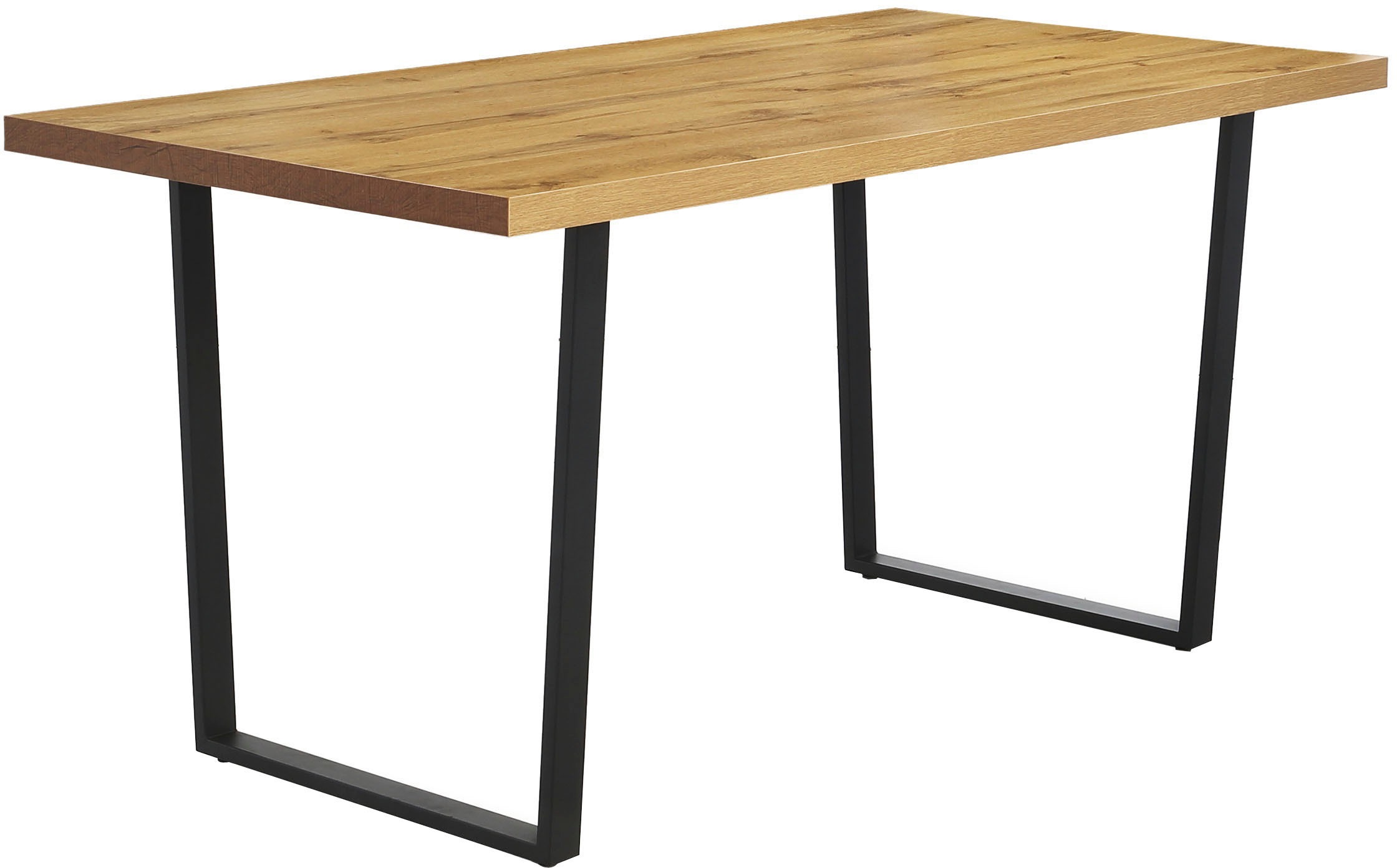 Jockenhöfer Gruppe Essgruppe »ROGER, Sitzgruppe, Tisch, 4 Stühle« Set, 5 Stk. tlg. Tischplatte Wildeiche, U-Gestell, Stühle mit Webstoff