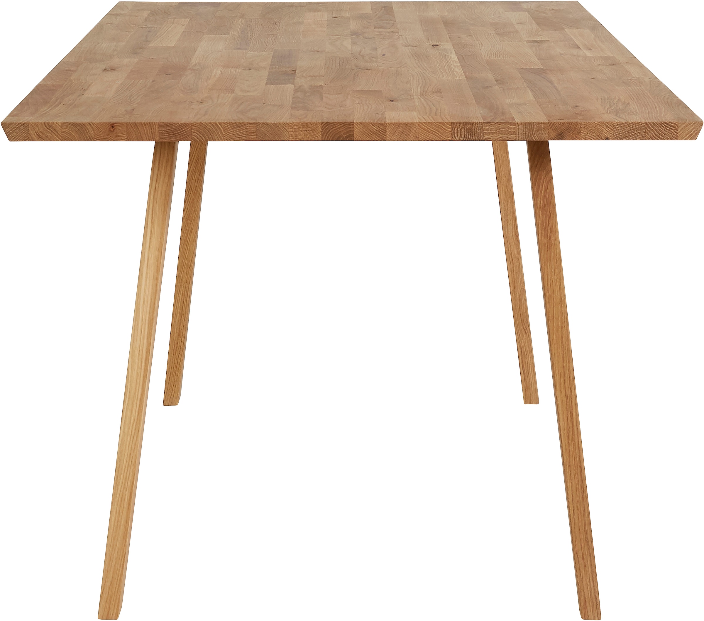 OTTO products Esstisch »Alessja«, Breite 130 oder 150 cm, Eiche Massivholz mit veganem Bio-Öl behandelt