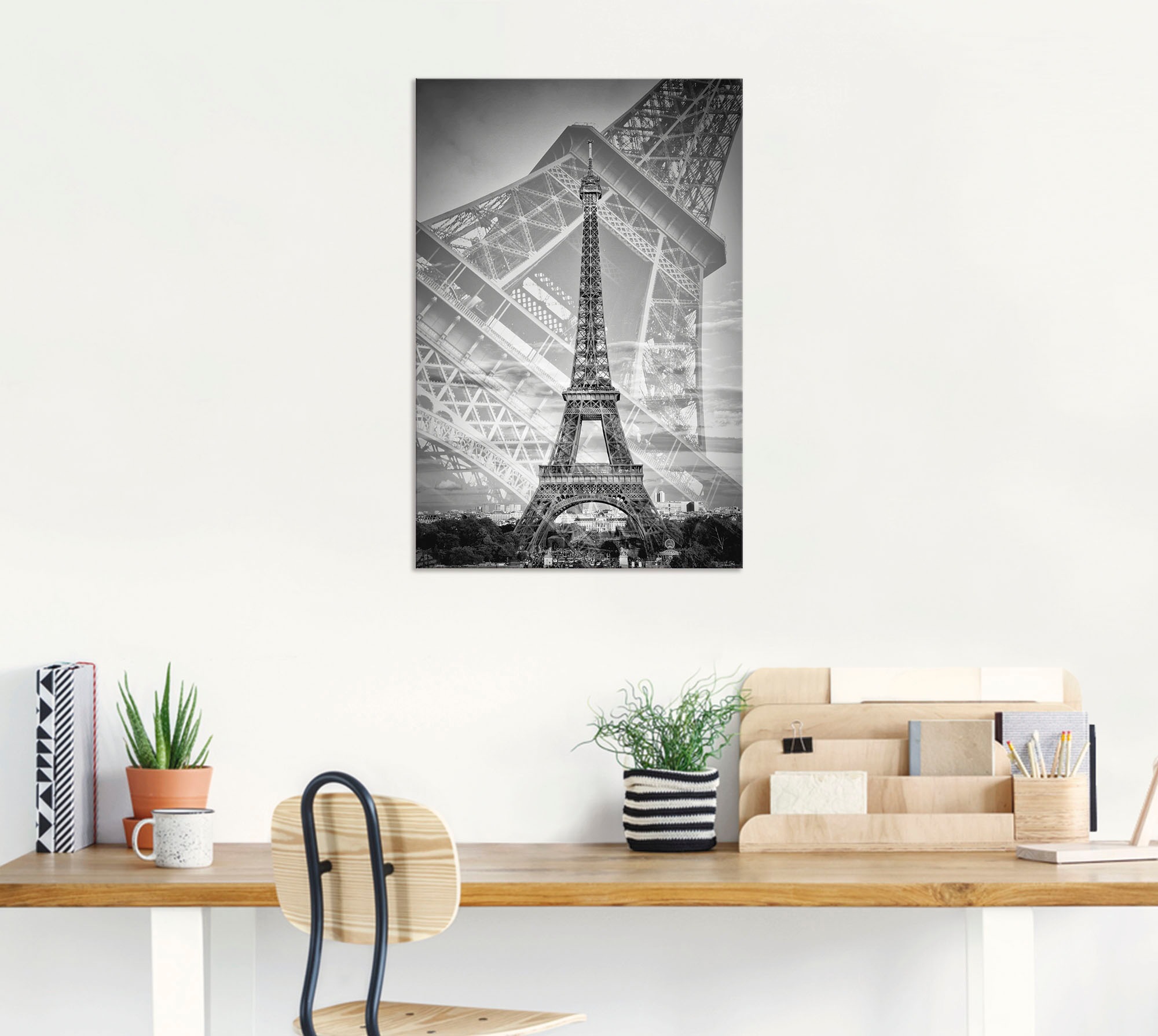 Artland Wandbild "Der doppelte Eiffelturm II", (1 St.), als Alubild, Outdoo günstig online kaufen