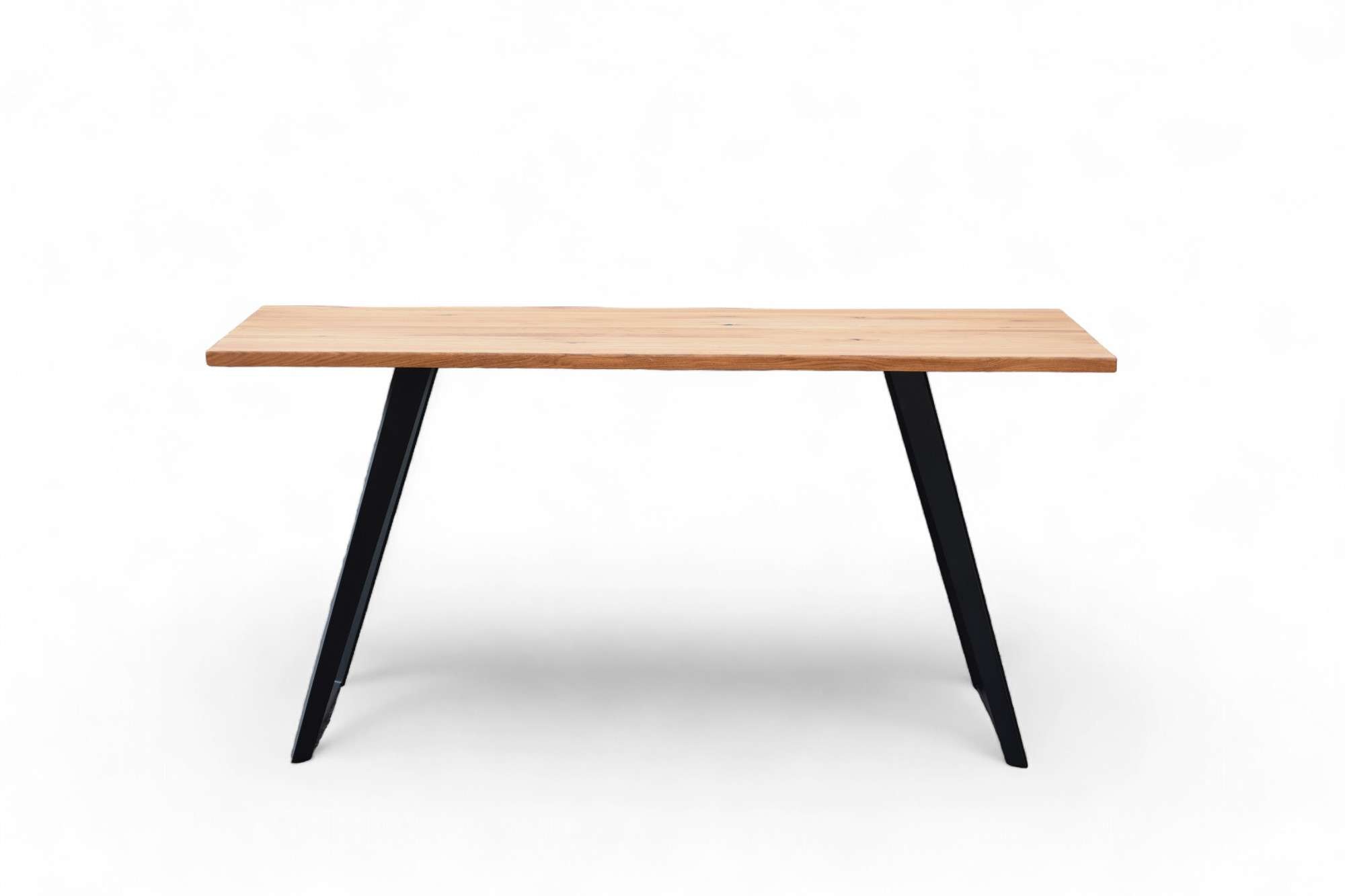 Thumbnail - OTTO home Esstisch "Talwiese Küchentisch, U-Form Metallgestell, Wildeiche massiv geölt" Baum Kante oder Schweizer Kante,...