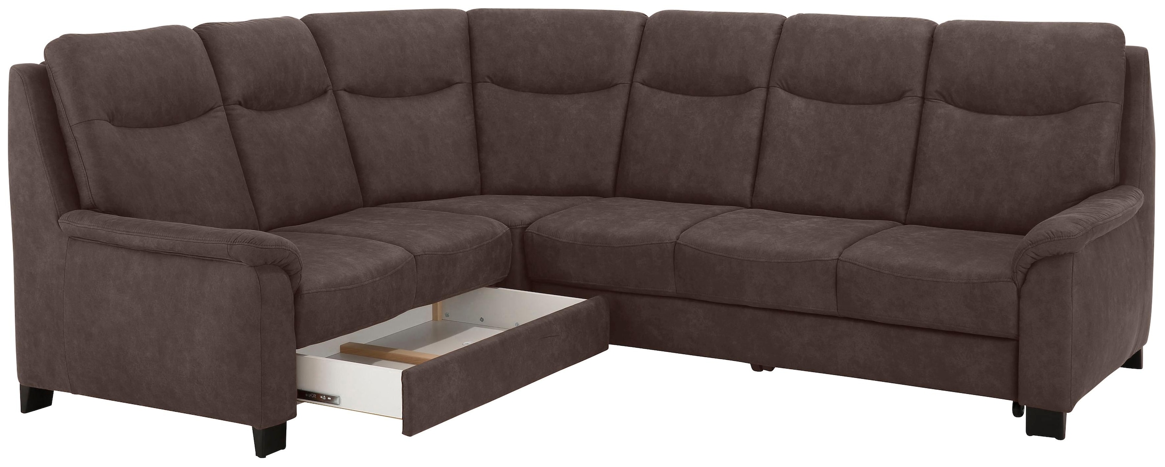 Home affaire Ecksofa »Boccaccio L-Form«, mit Federkern, incl. Kopfteilverstellung, wahlweise Bettfunktion