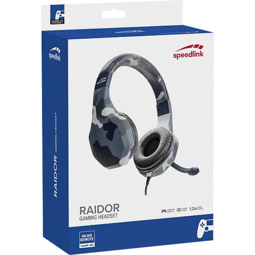 Speedlink Gaming-Headset »RAIDOR Stereo Headset PS4 blau«