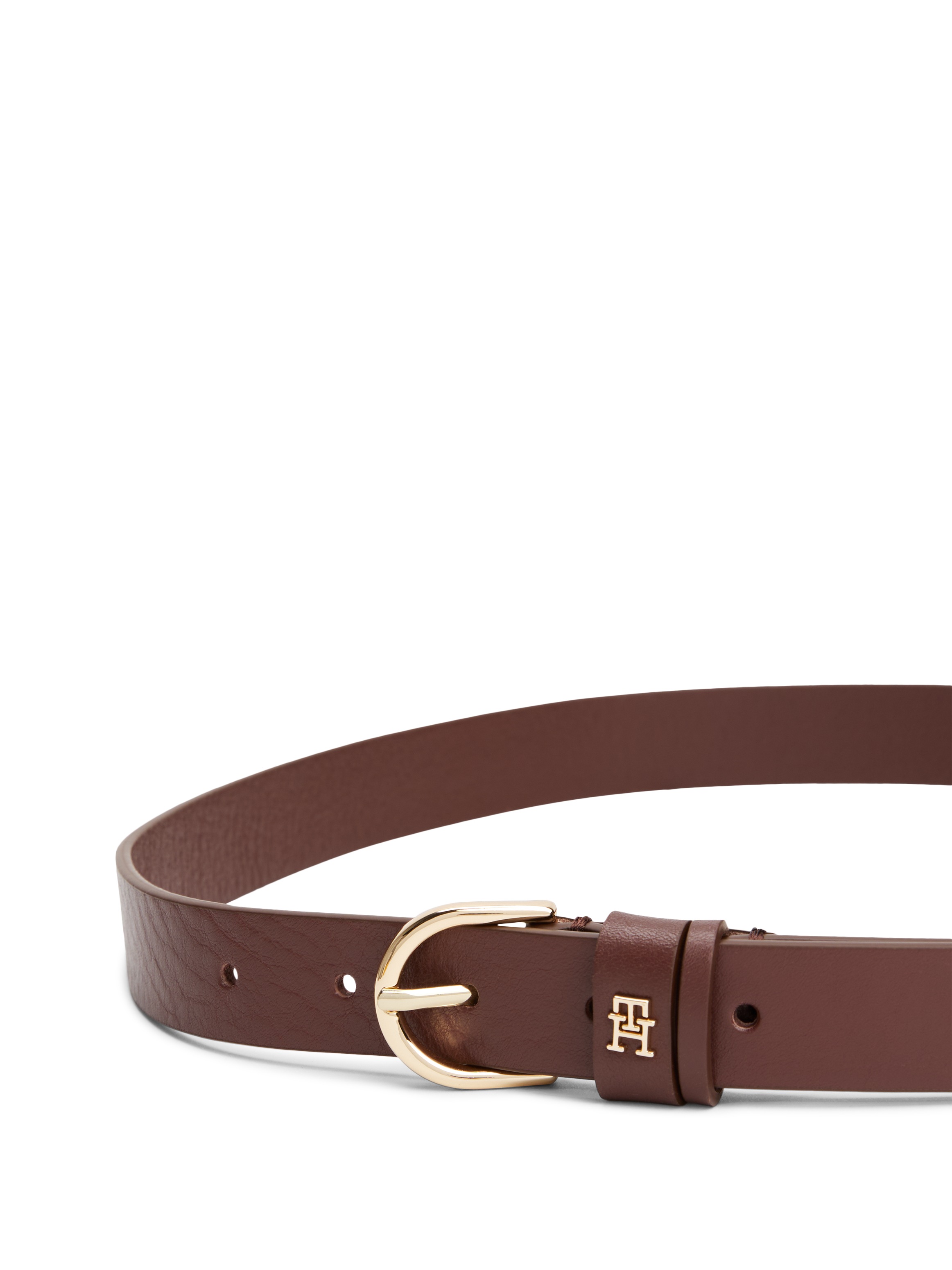 Tommy Hilfiger Ledergürtel "ESSENTIAL EFFORTLESS 2.5 cm breit GOLD" Logoemb günstig online kaufen