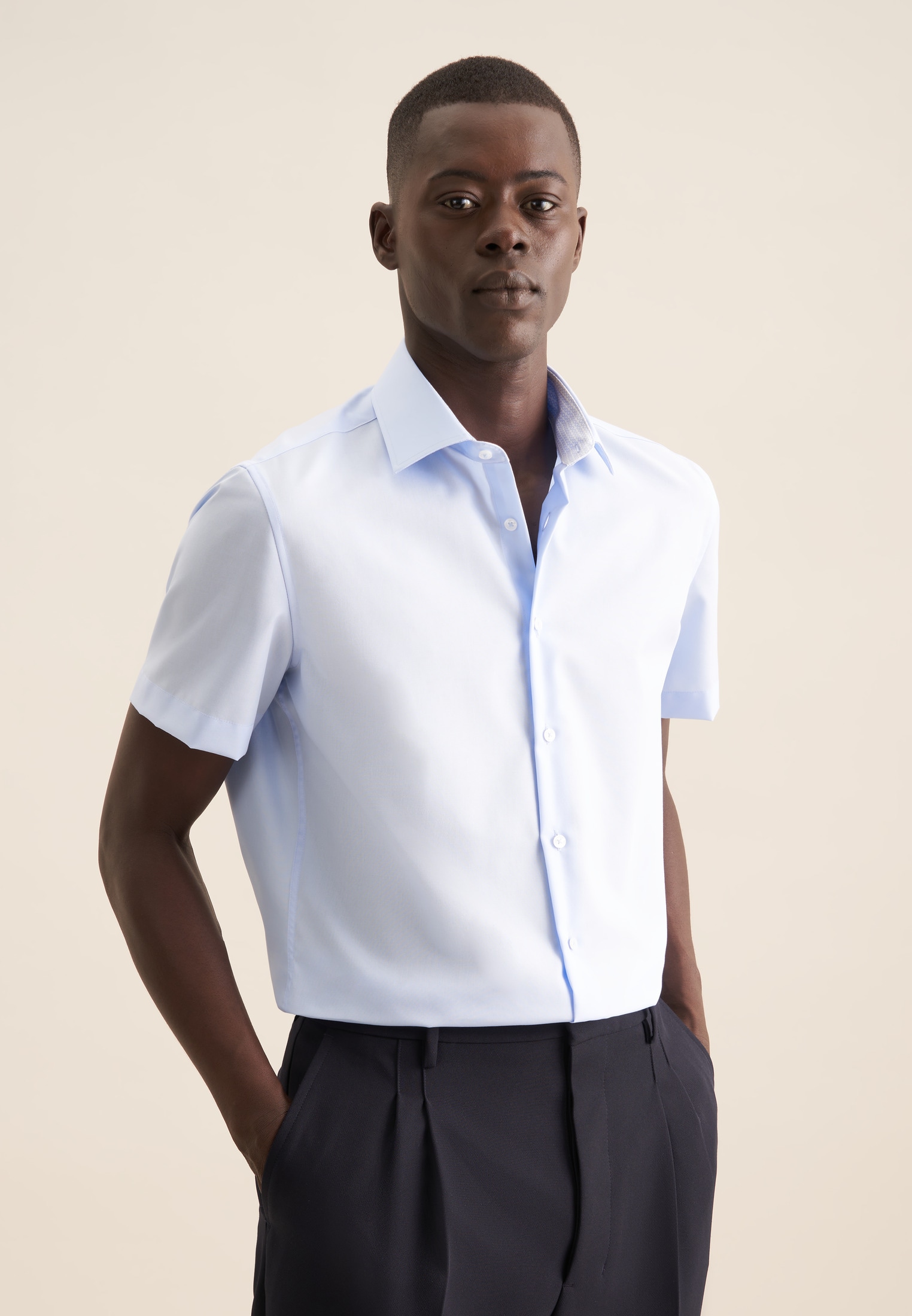 seidensticker Businesshemd "Shaped" Shaped 1/2 Kentkragen Uni günstig online kaufen