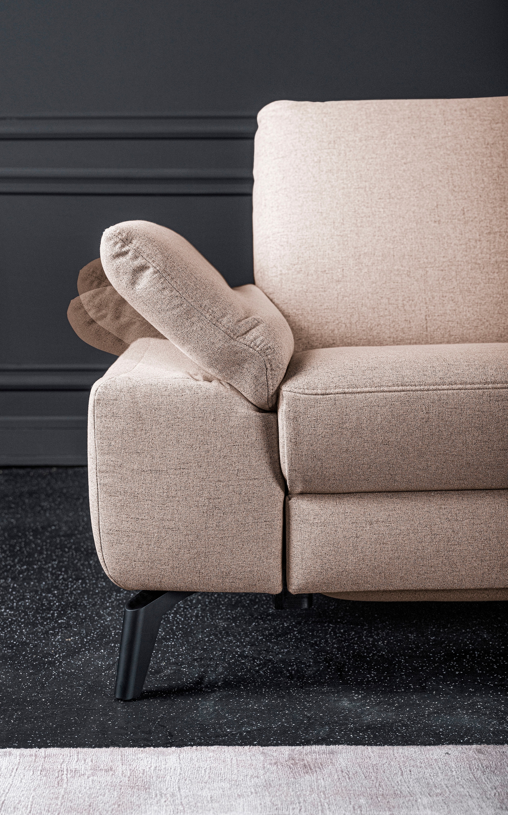 alina Ecksofa, inkl. Kopfstützen, wahlweise mit Relaxfunktion, Breite: 243 cm