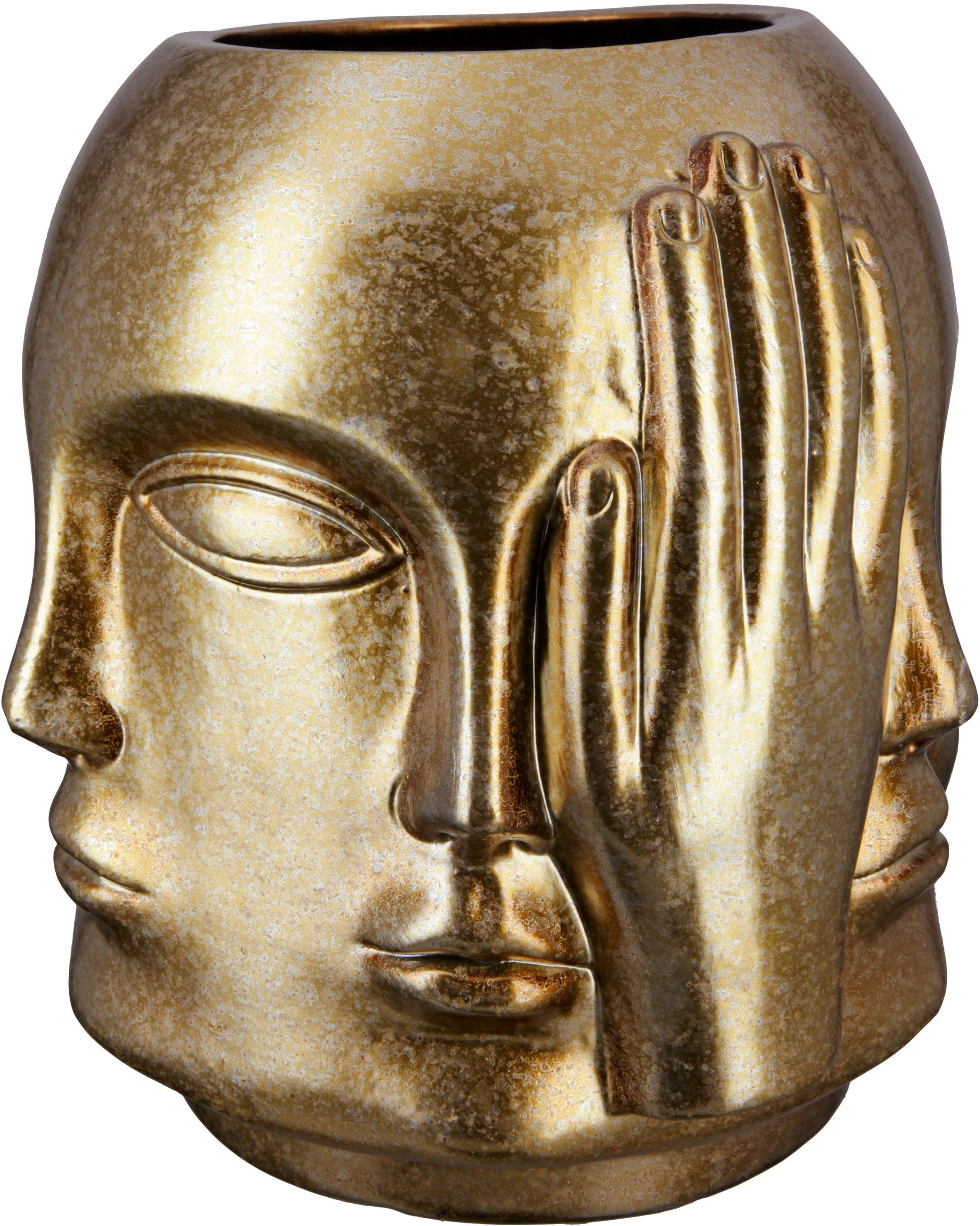 Casablanca by Gilde Tischvase "Ponto, nichts sehen, hören, reden, Höhe ca. günstig online kaufen