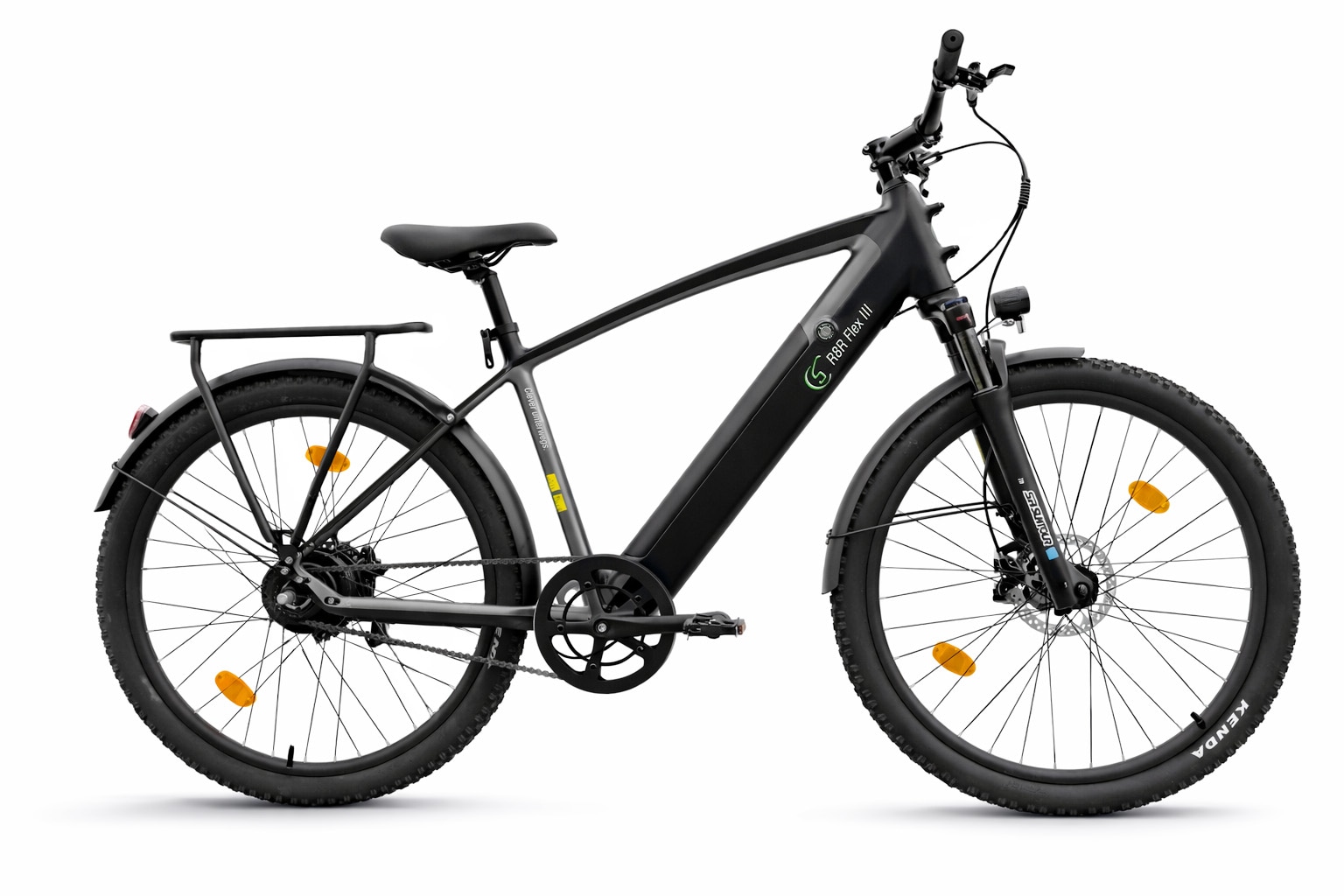 SACHSENRAD E-Bike "R8R Flex III mit Riemenantrieb", 50cm, 27,5 Zoll (69,85cm), schwarz, Elektrofahrräder