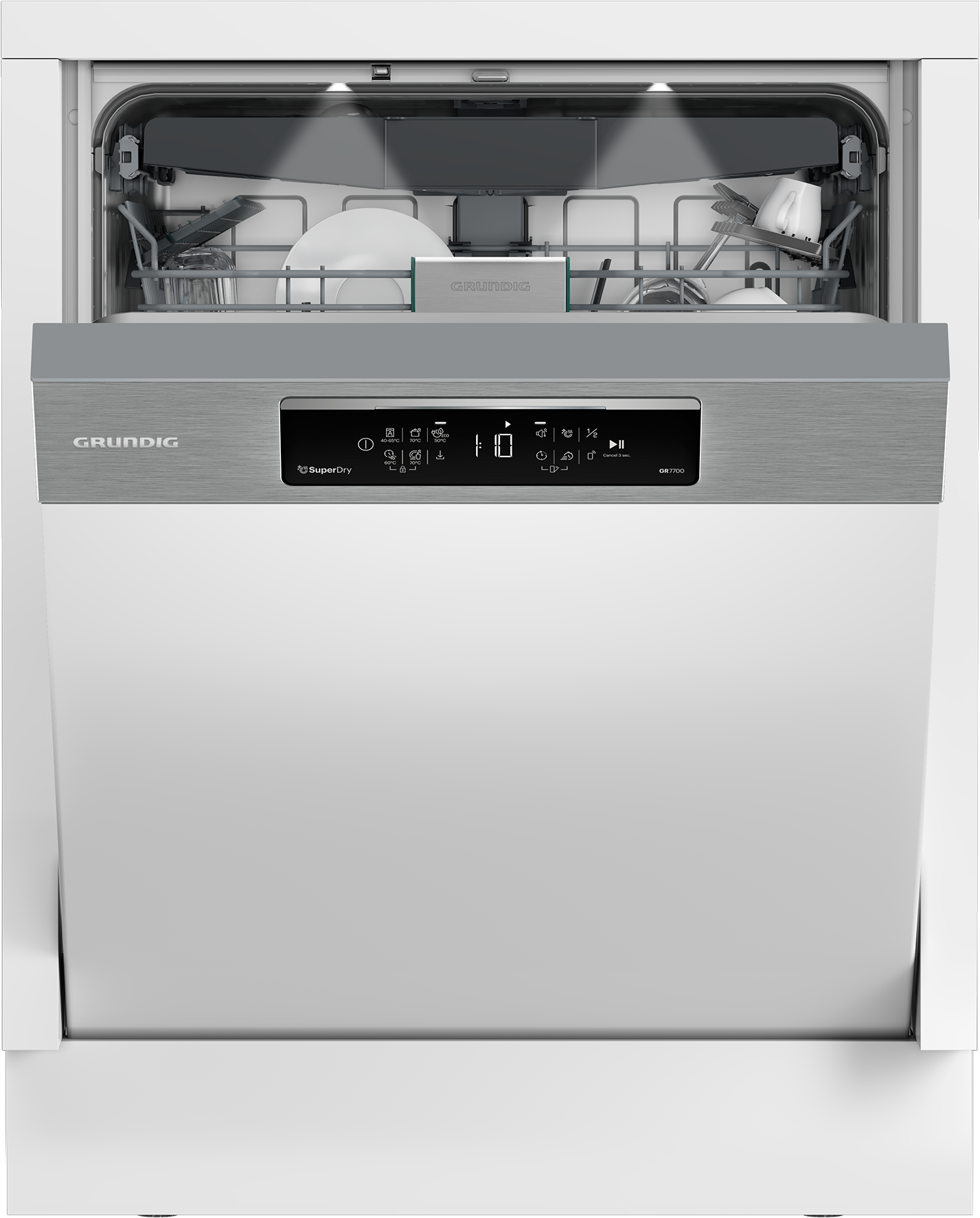 Grundig teilintegrierbarer Geschirrspüler "GNIP4410XDW 7637891677" 14 Maßge günstig online kaufen