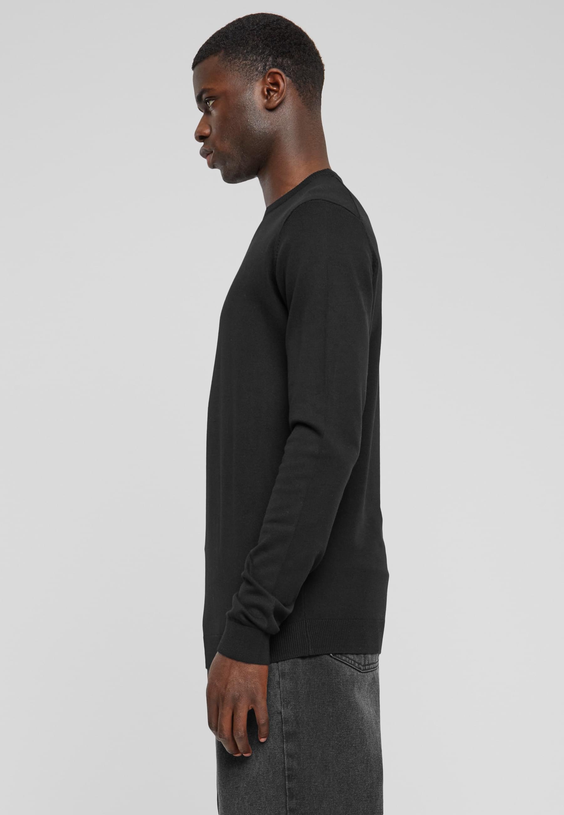 URBAN CLASSICS Rundhalspullover »Urban Classics Herren Knitted Crewneck Sweater«, (1 tlg.)