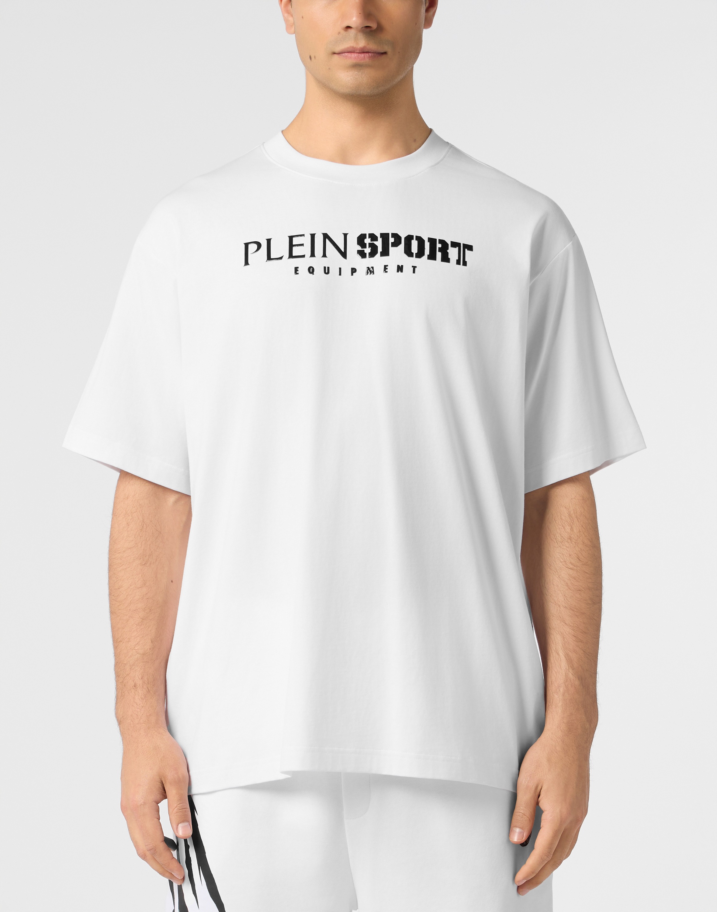 PLEIN SPORT T-Shirt »Round Neck T-Shirt Reflective Scratch«