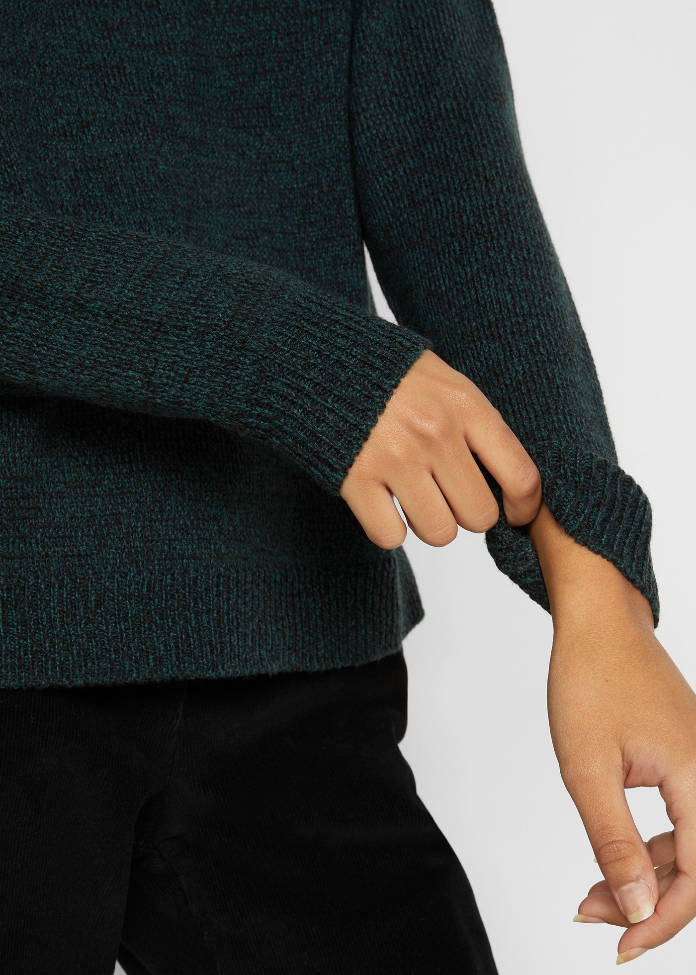 bonprix Strickpullover in Melange-Optik günstig online kaufen