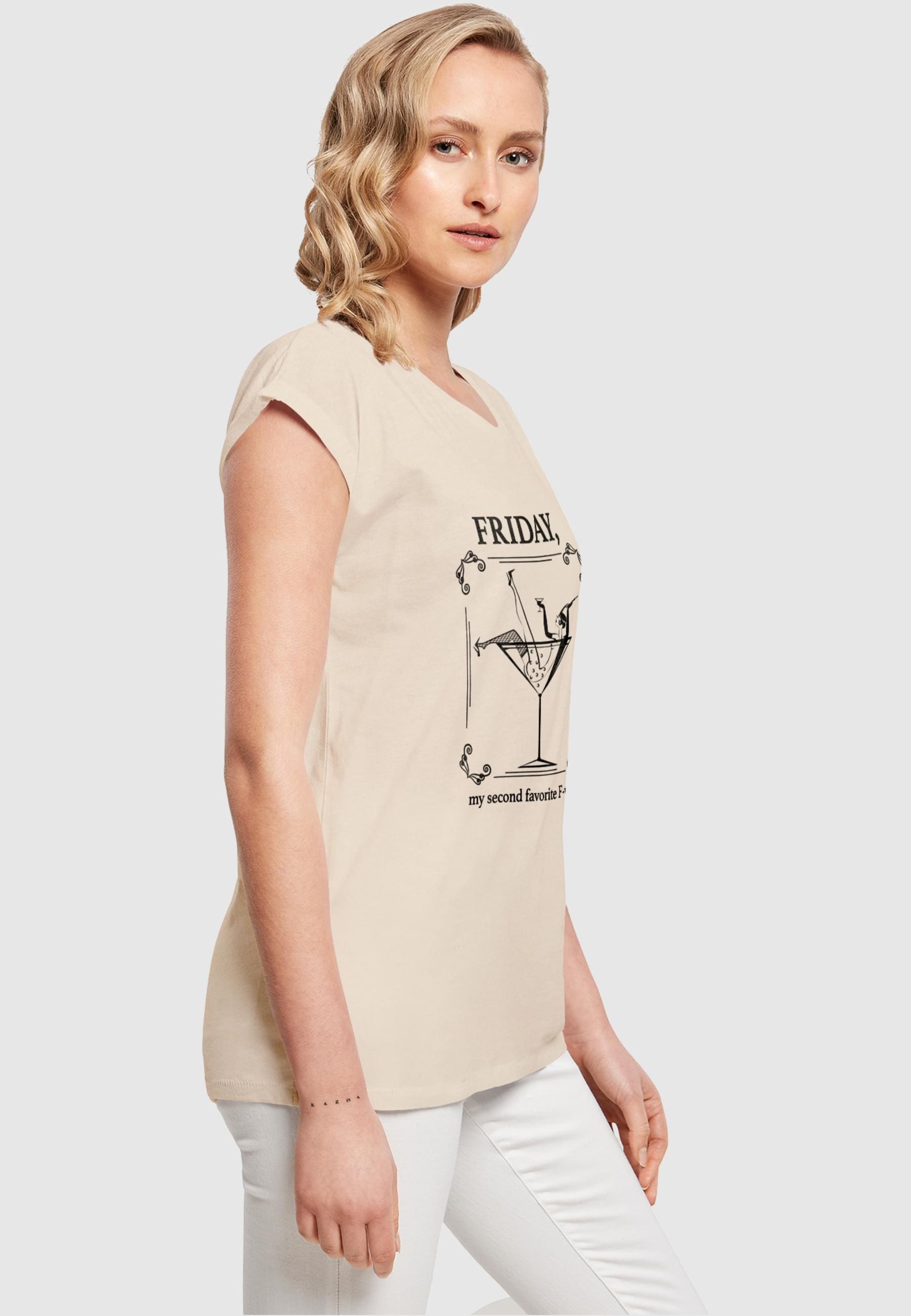 MisterTee T-Shirt »MisterTee Damen Ladies F-Word Extended Shoulder Tee«, (1 tlg.)