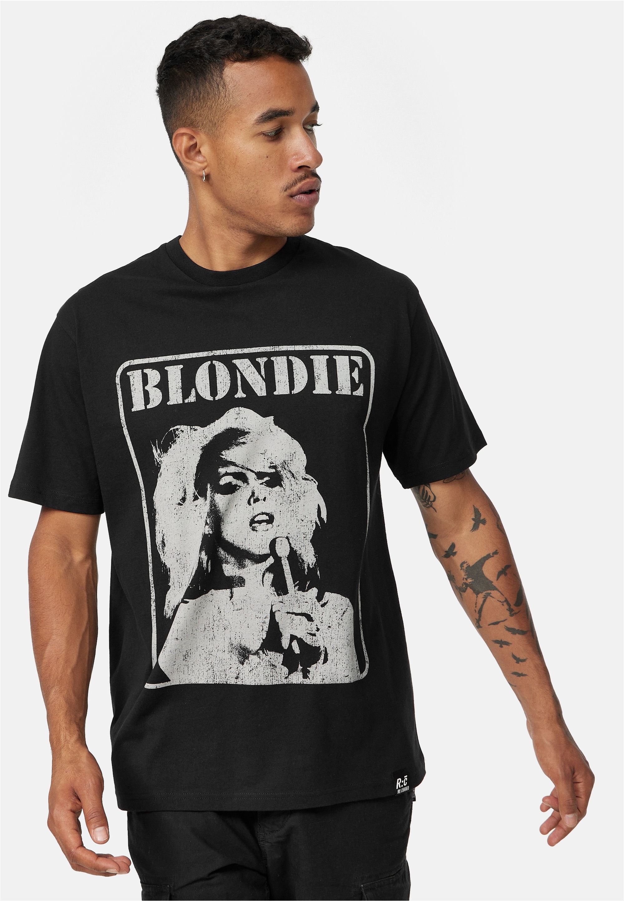 Recovered T-Shirt "Blondie Heart Of Glass Face Relaxed" 1 Stk. tlg. mit ang günstig online kaufen