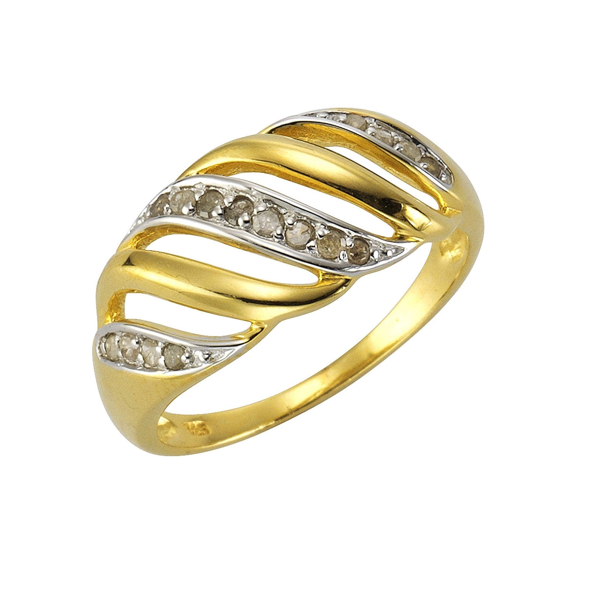 Diamonds by Ellen K. Fingerring, 925/- Sterling Silber Diamant 0,18ct. kaufen