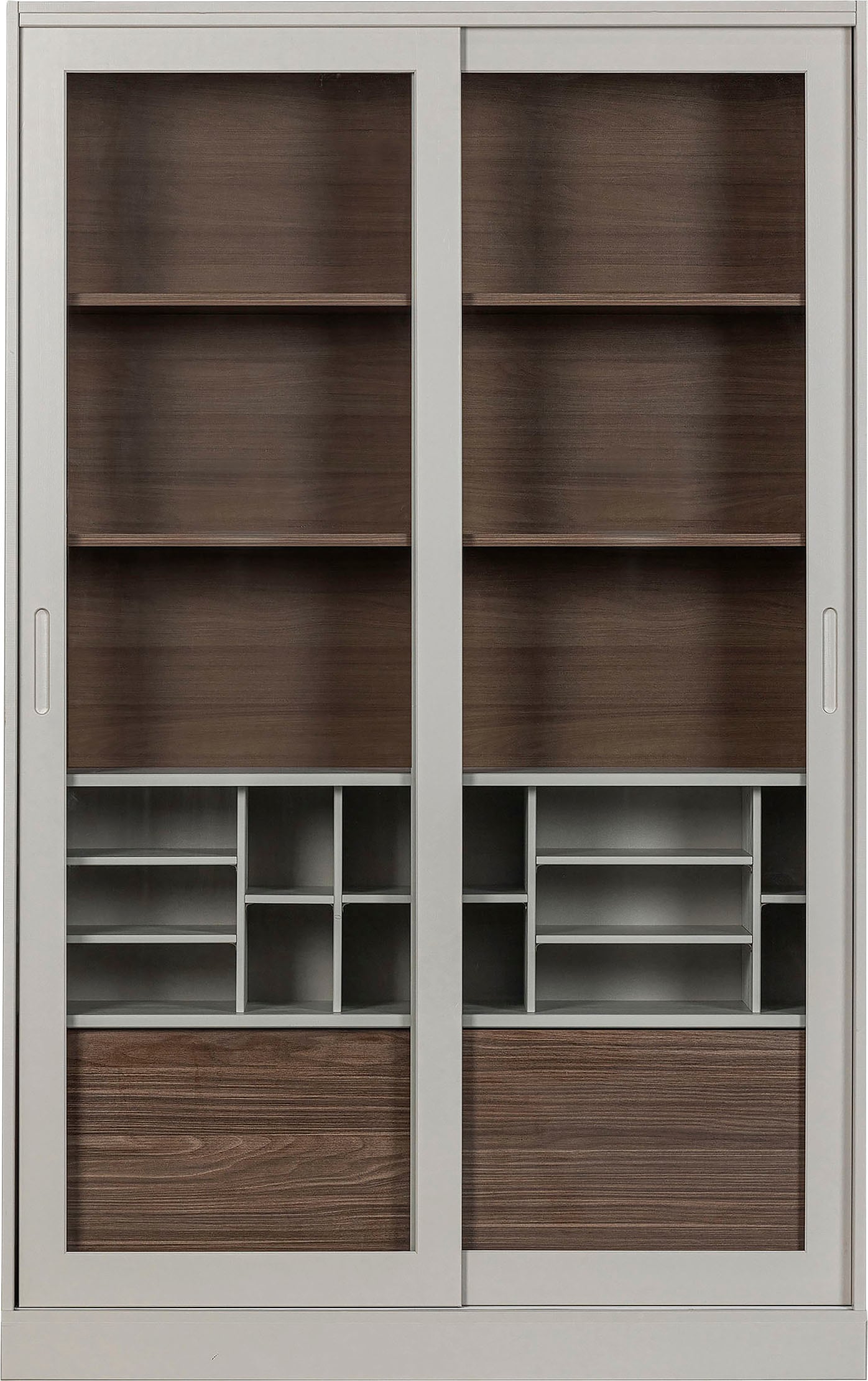 WOOOD Vitrine »James«, mit Glas, viel Stauraum, H 200 cm x B 125 cm