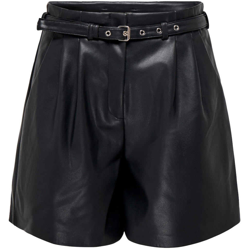 ONLY Shorts »ONLHEIDI FAUX LEATHER SHORTS CC OTW«